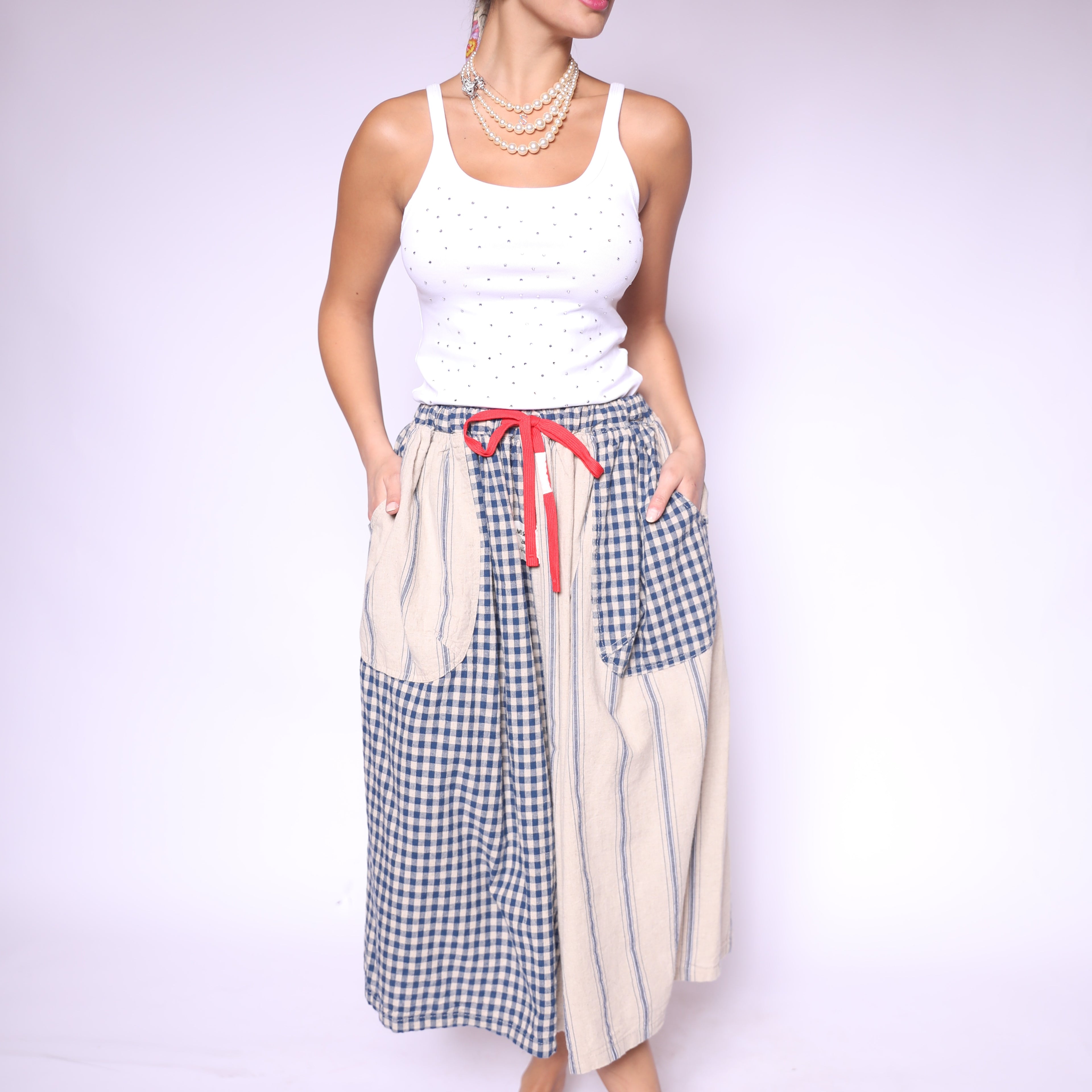 Country Charm Patchwork Skirt