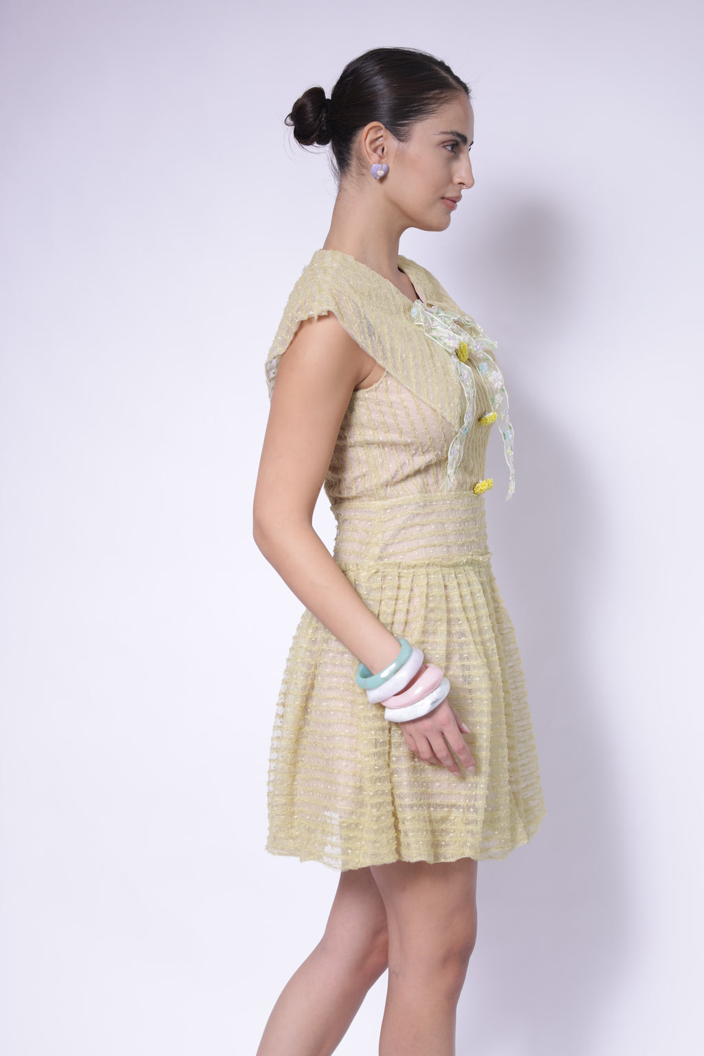 Buttercup Bow Mini Dress