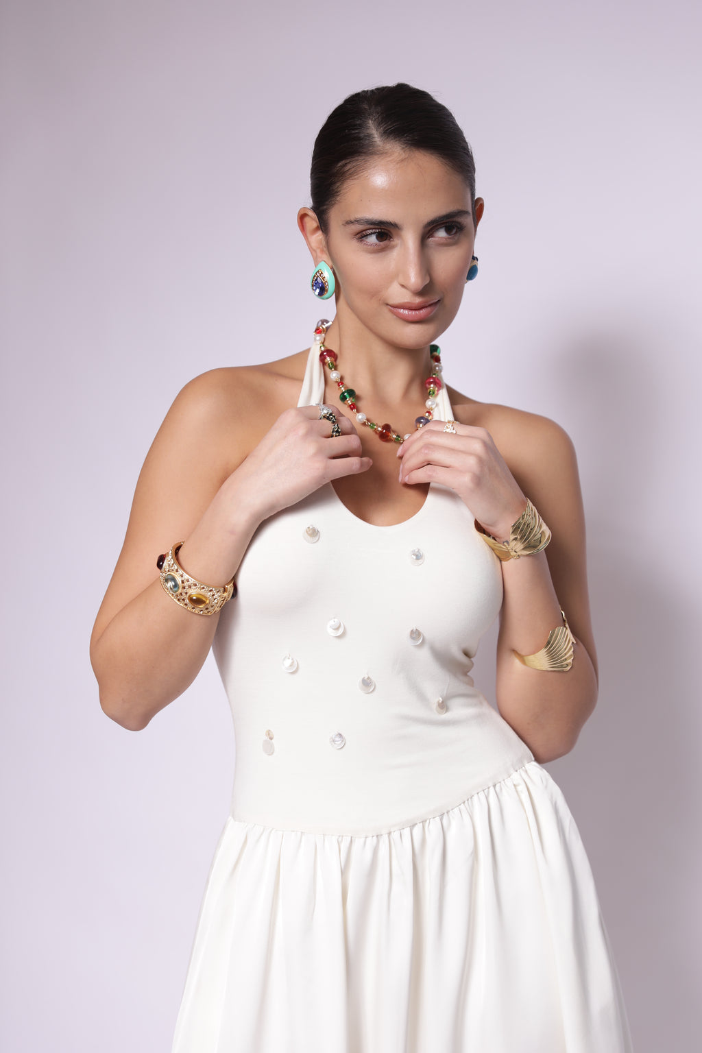 Elegant White Midi Dress