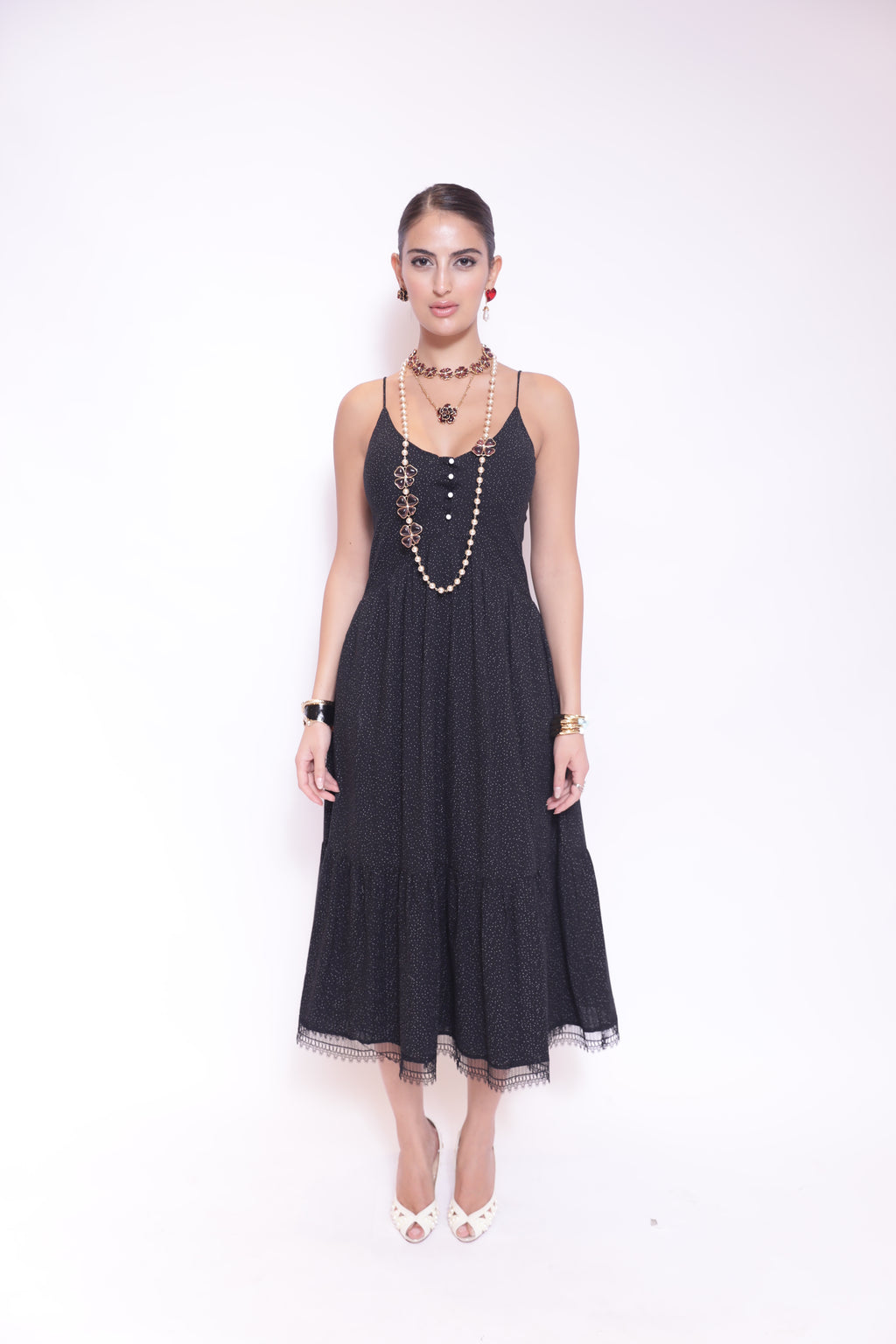 Midnight Sparkle Midi Dress