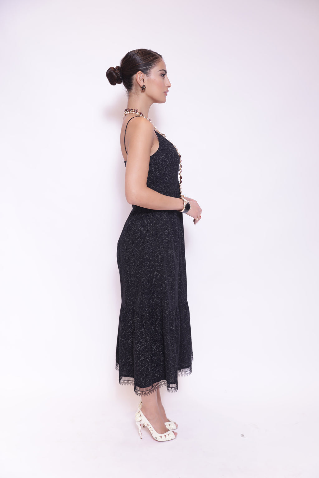 Midnight Sparkle Midi Dress