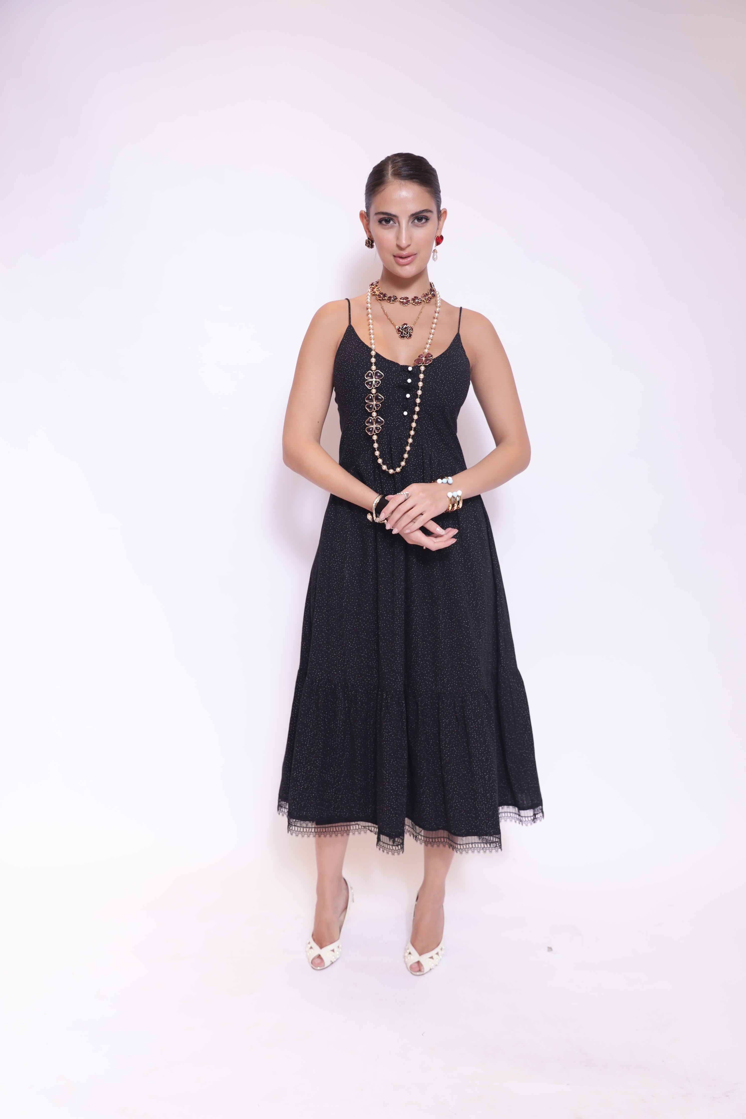 Midnight Sparkle Midi Dress