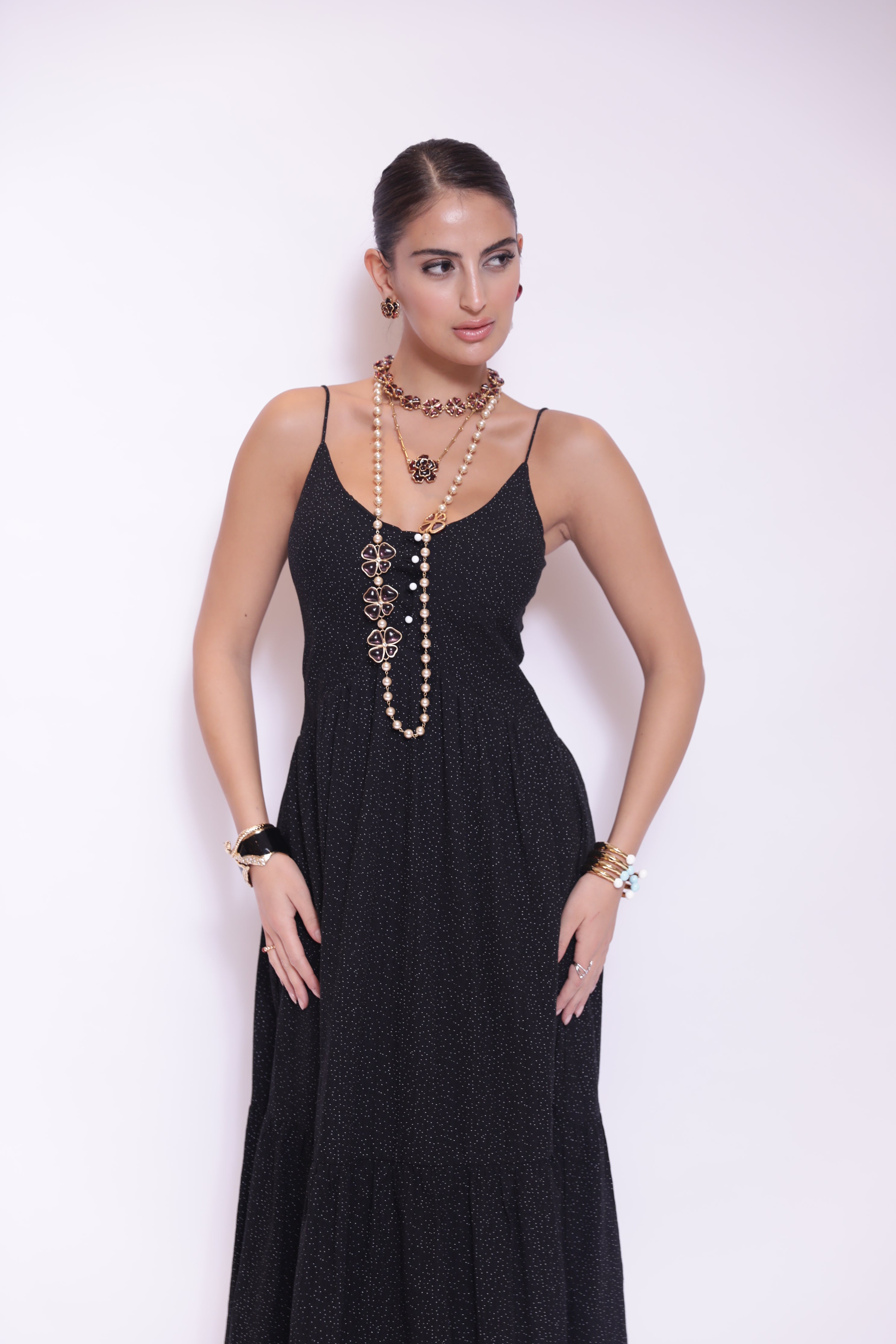 Midnight Sparkle Midi Dress
