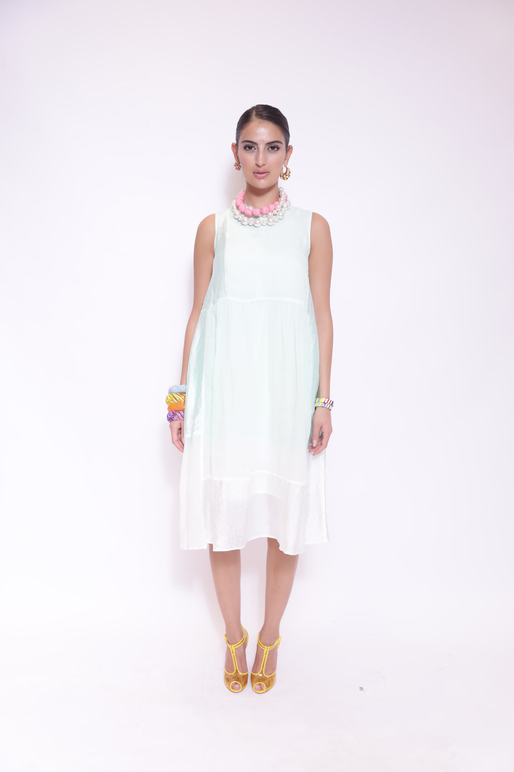 Mint Breeze Sleeveless Dress