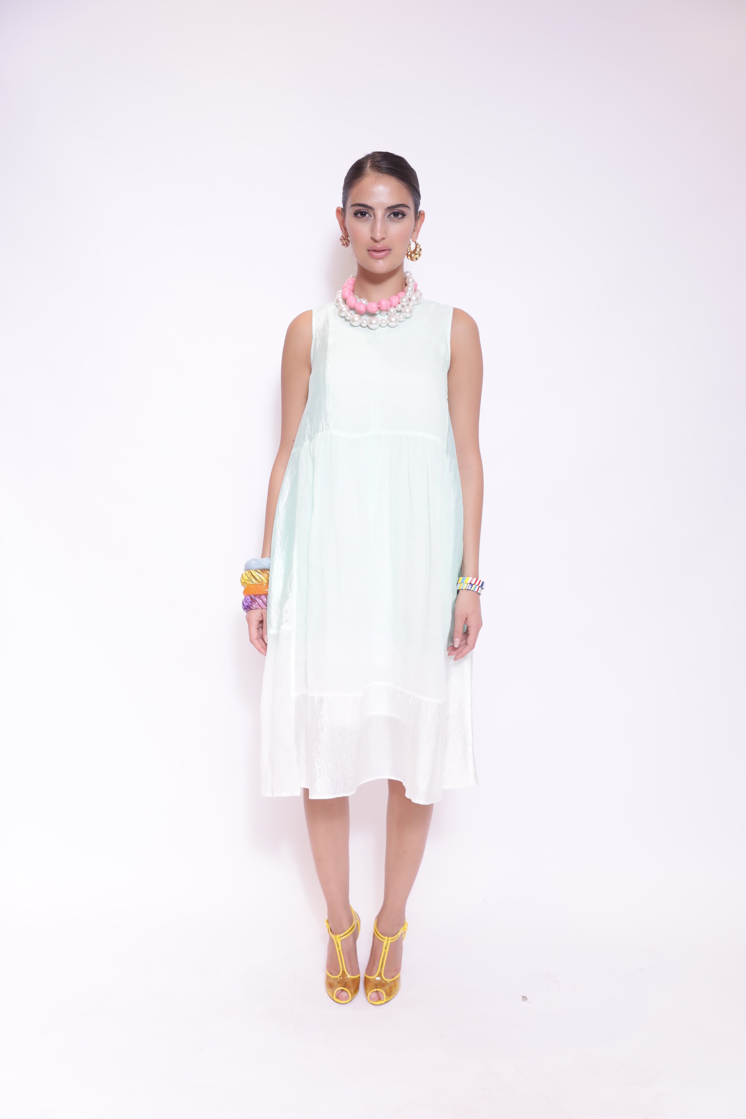 Mint Breeze Sleeveless Dress