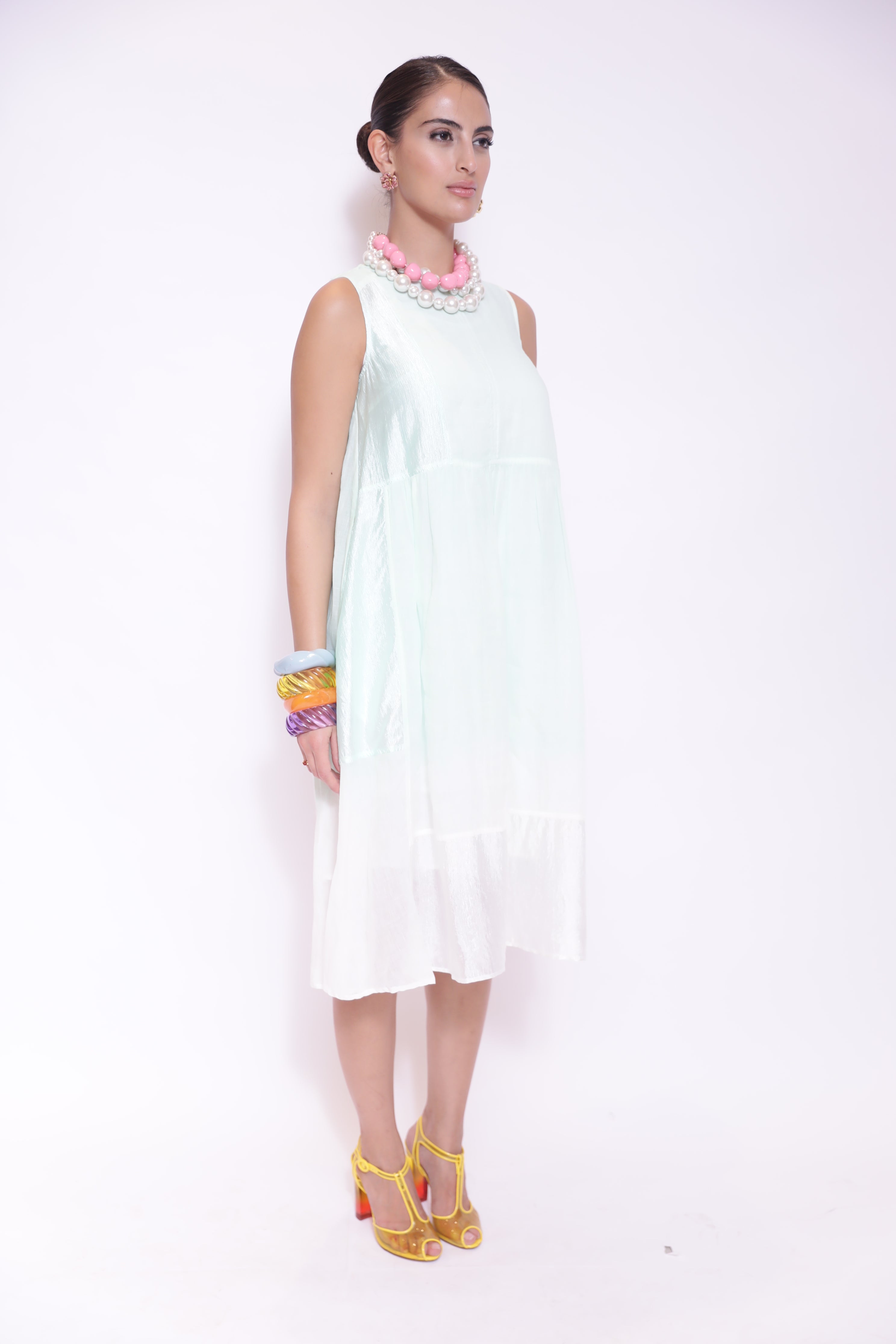 Mint Breeze Sleeveless Dress
