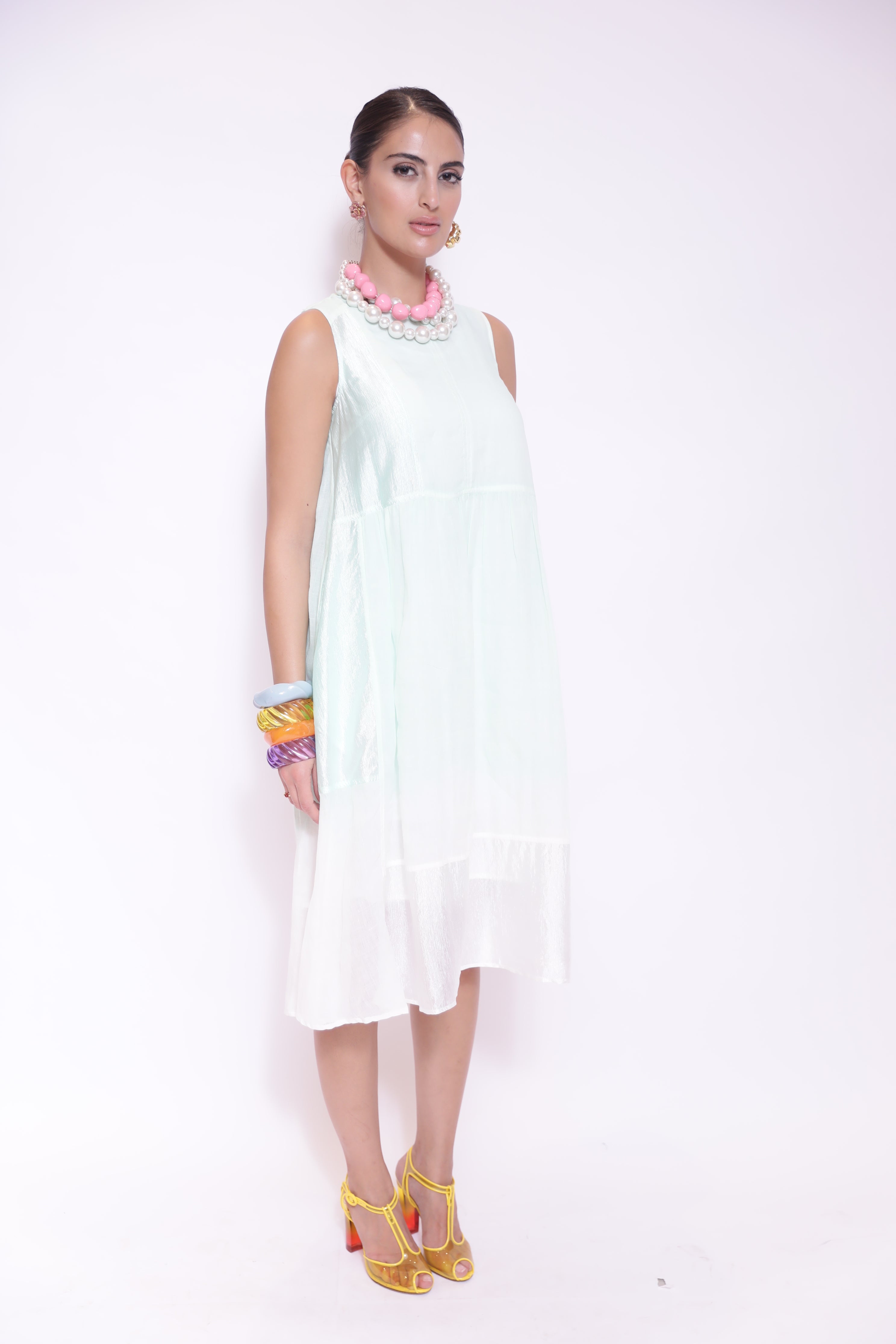 Mint Breeze Sleeveless Dress