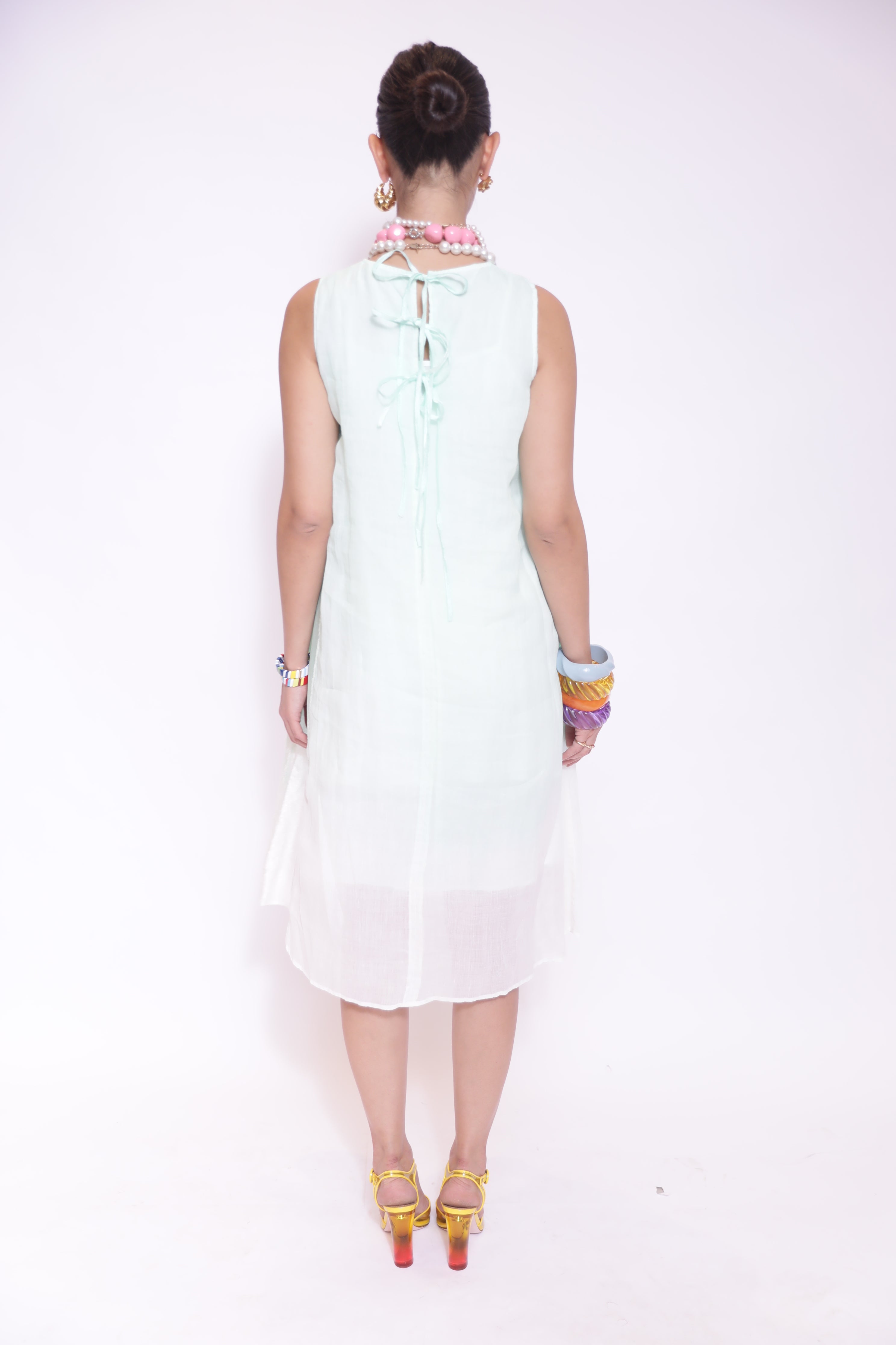 Mint Breeze Sleeveless Dress