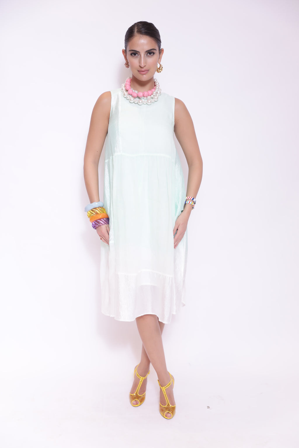 Mint Breeze Sleeveless Dress
