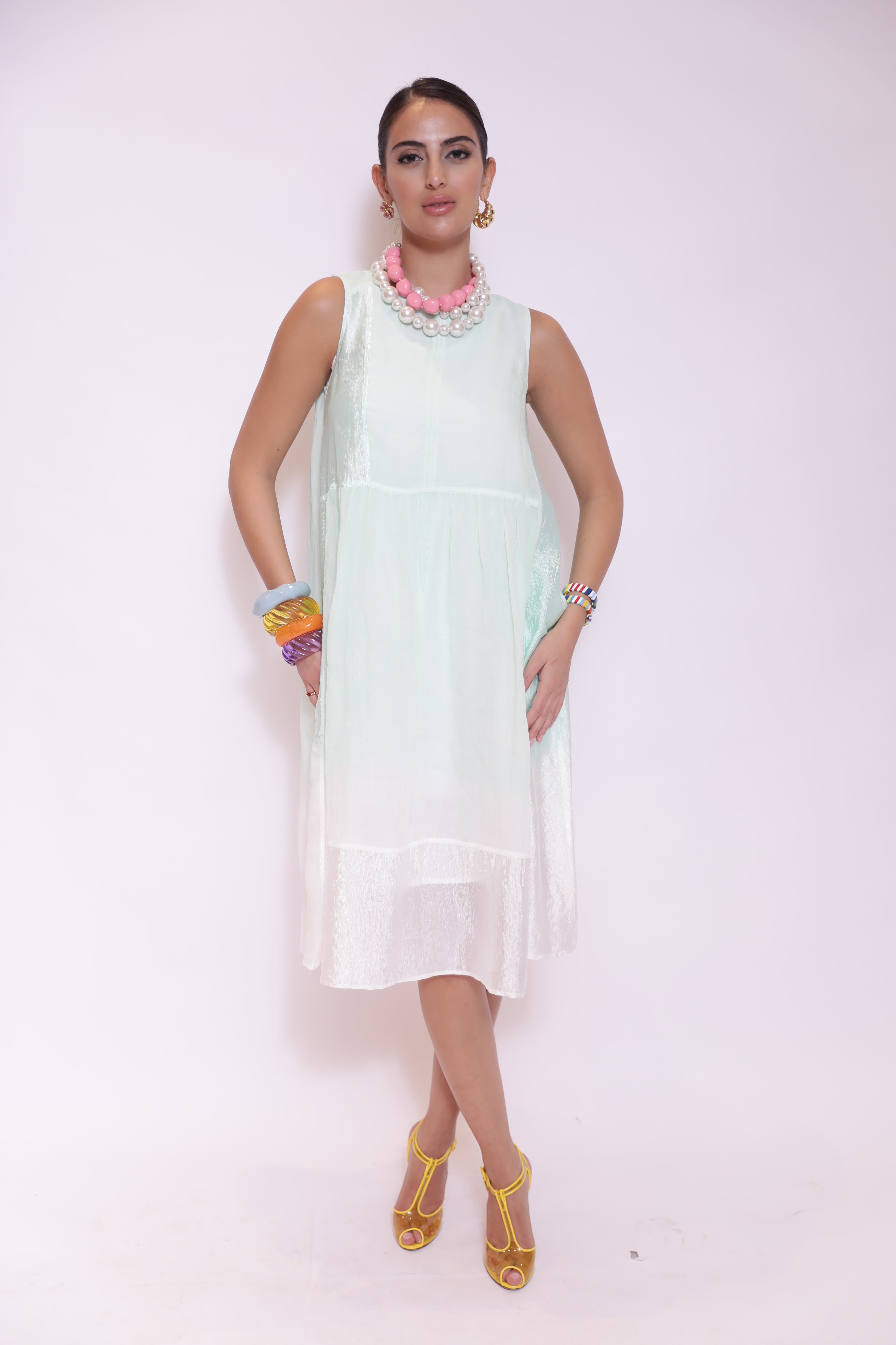 Mint Breeze Sleeveless Dress