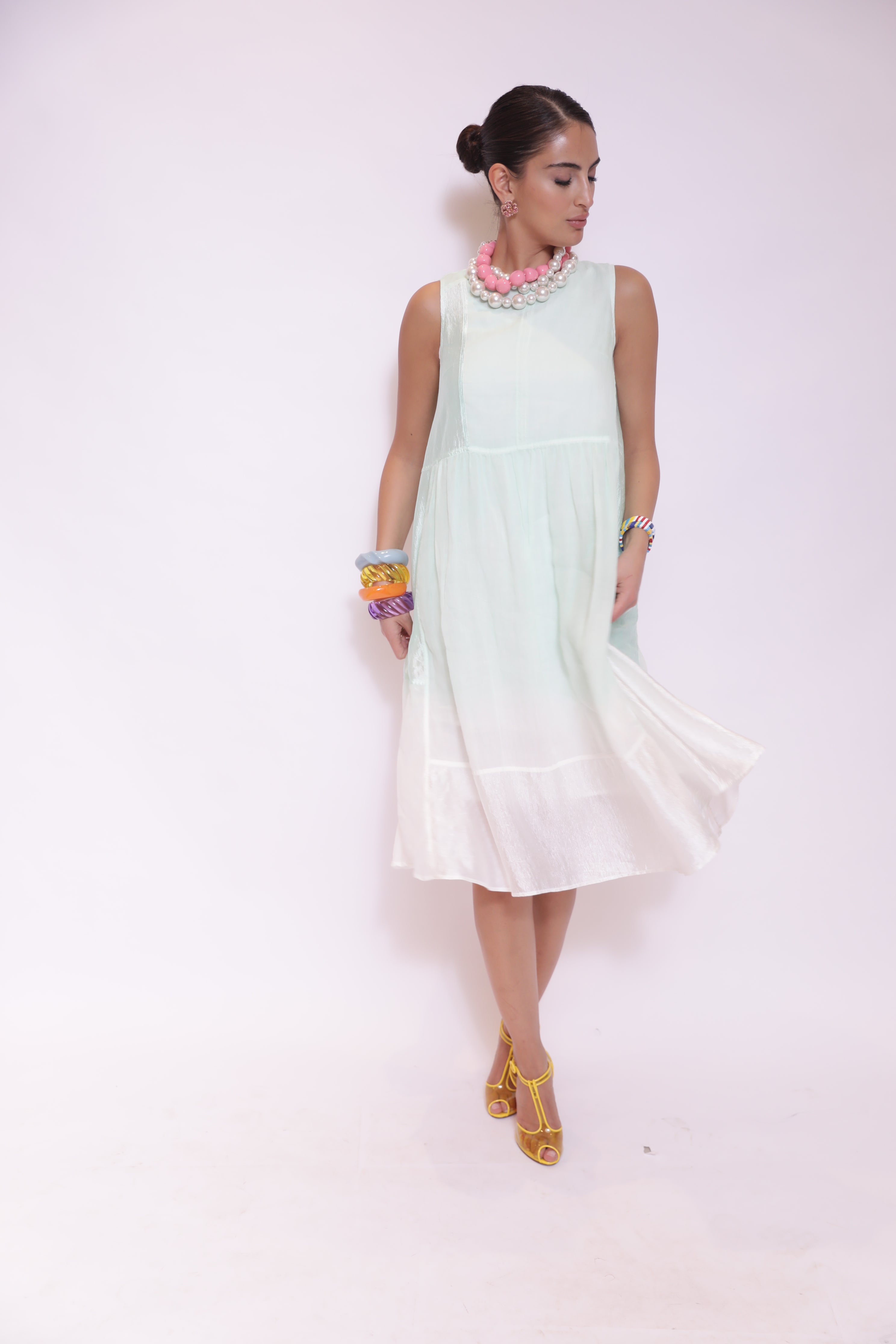 Mint Breeze Sleeveless Dress