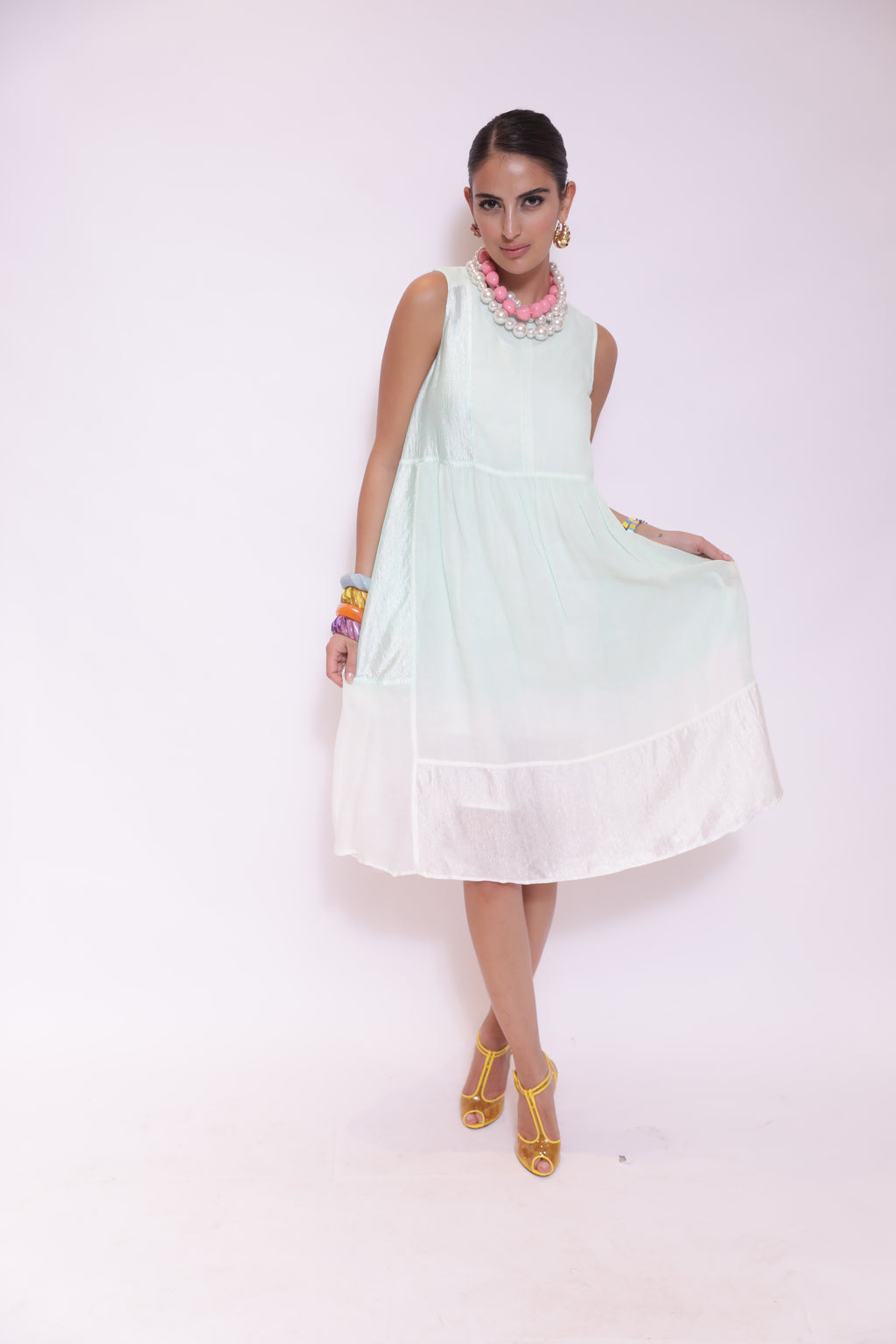 Mint Breeze Sleeveless Dress