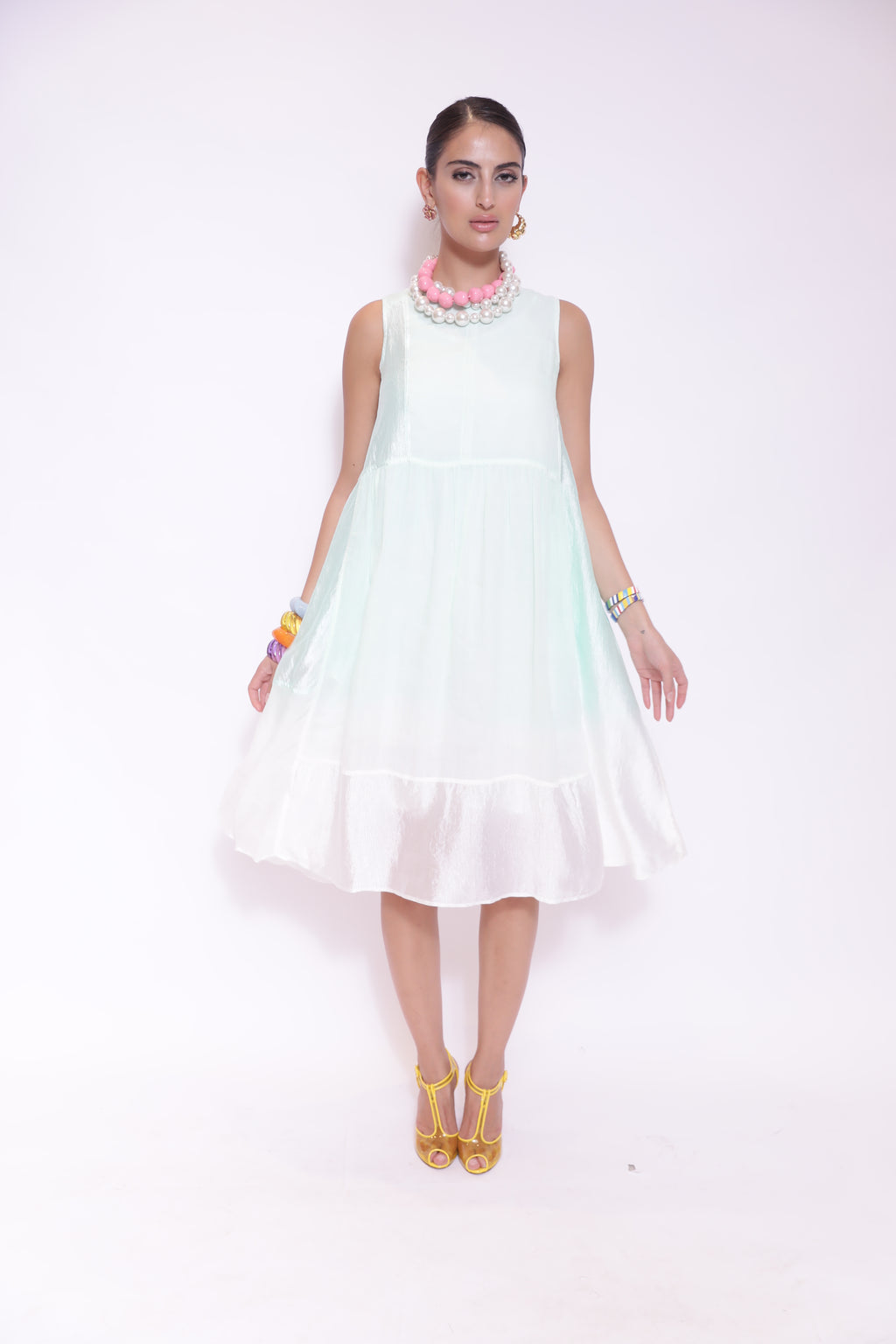 Mint Breeze Sleeveless Dress