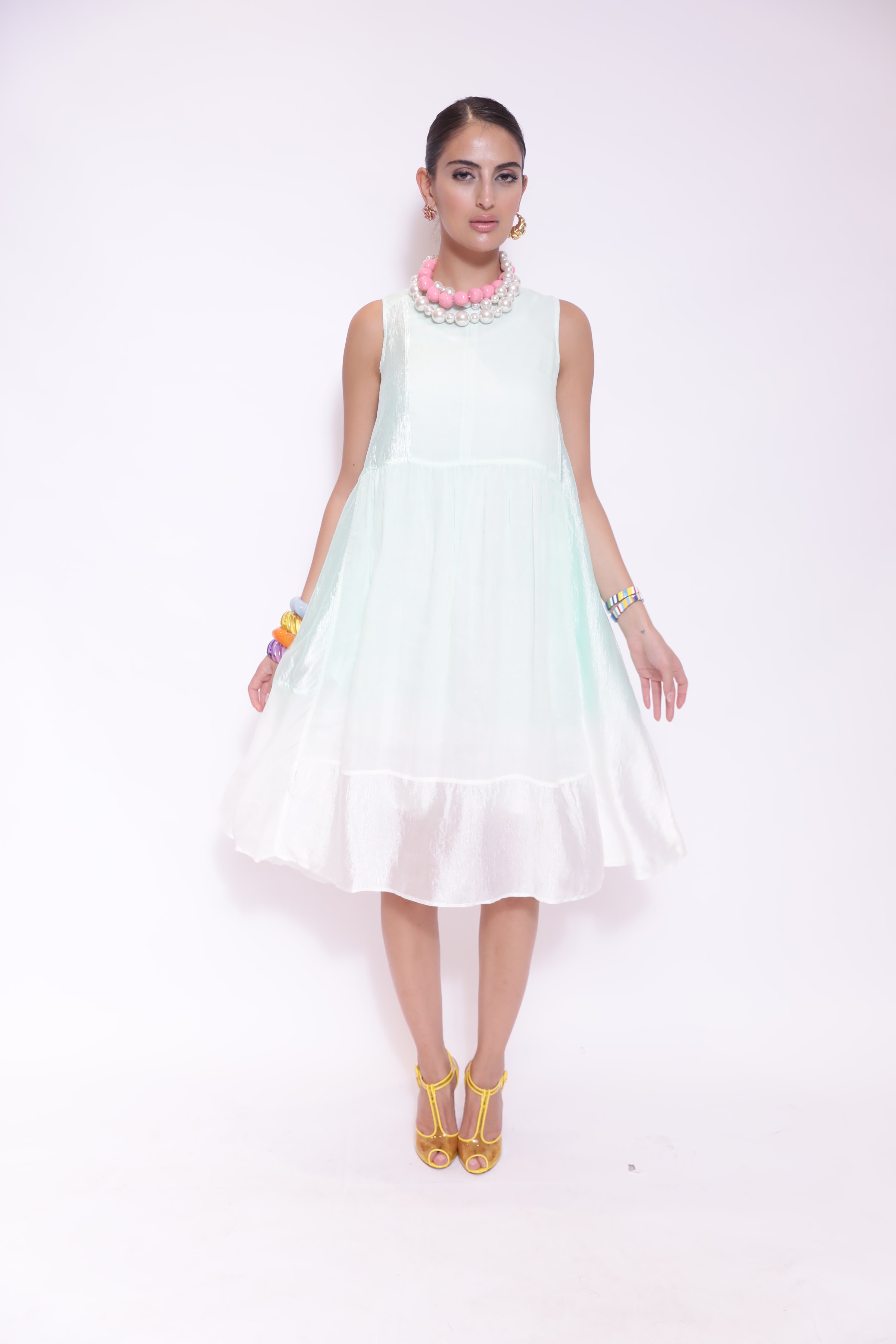 Mint Breeze Sleeveless Dress