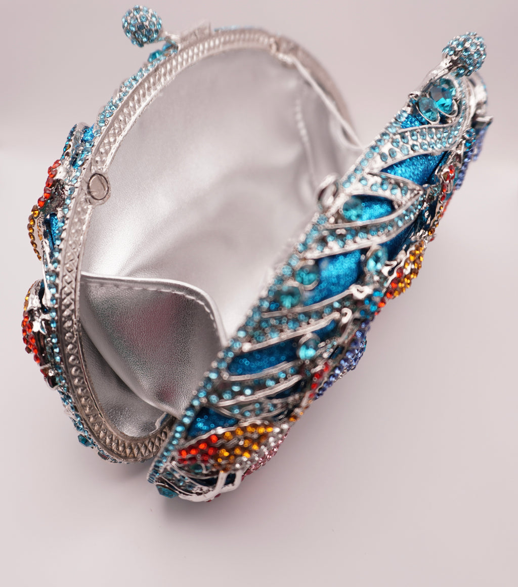 Crystal Flamingo Clutch