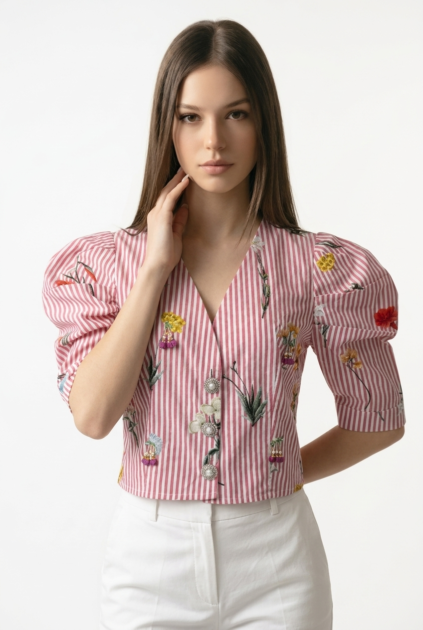 Blossom Stripe Top