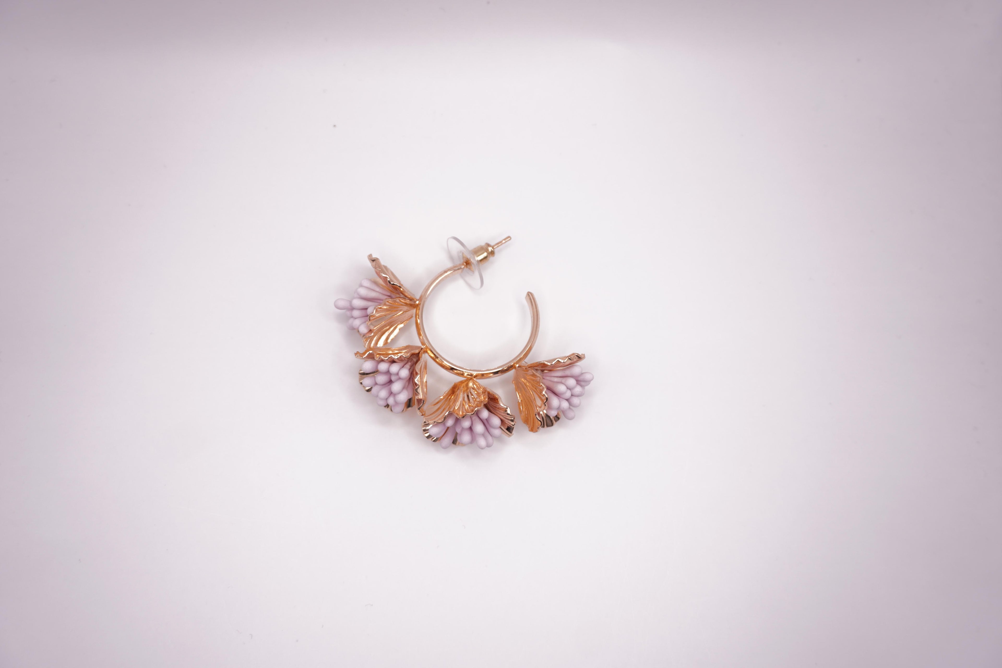 Lavender floral hoops