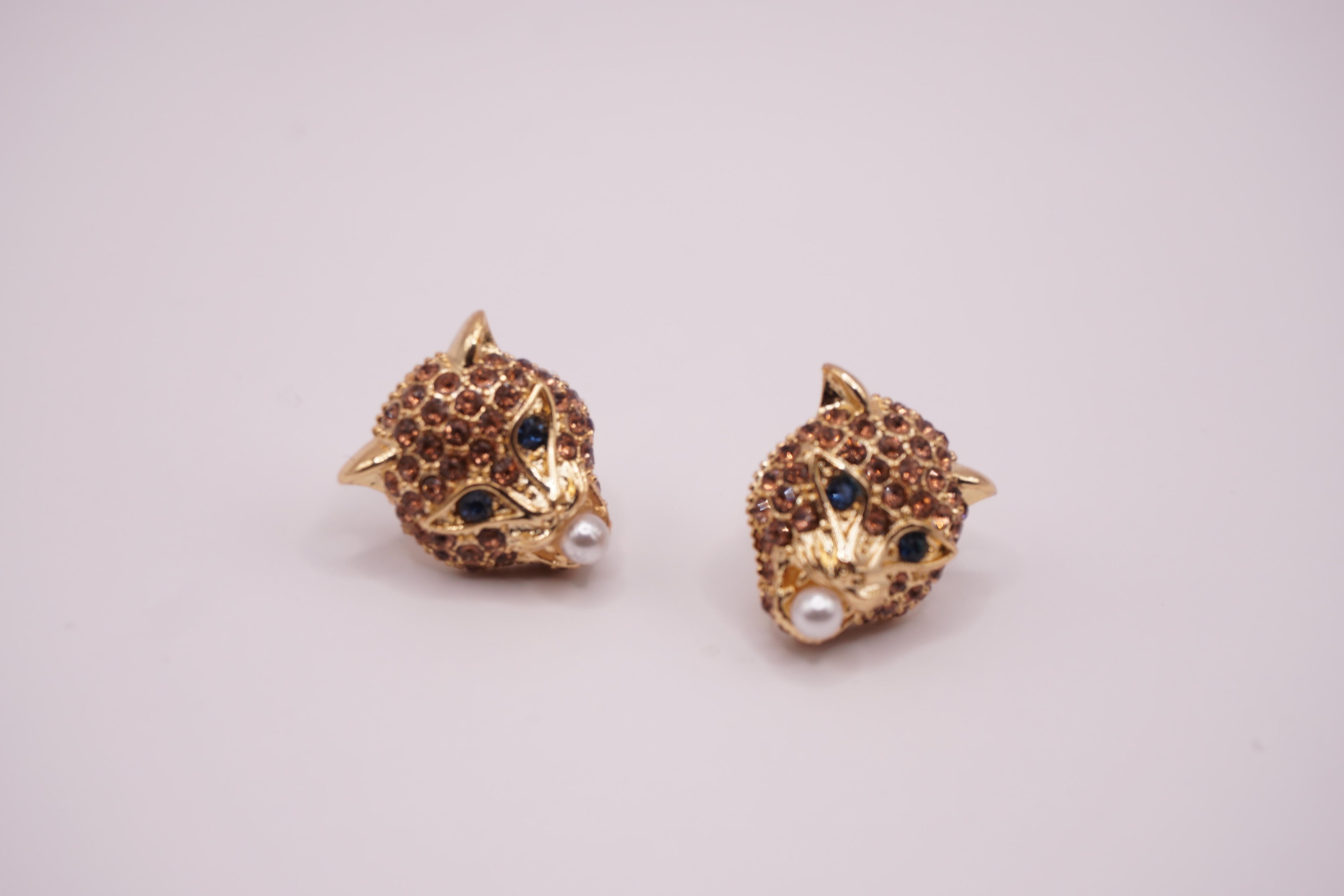 Golden Fox Earrings