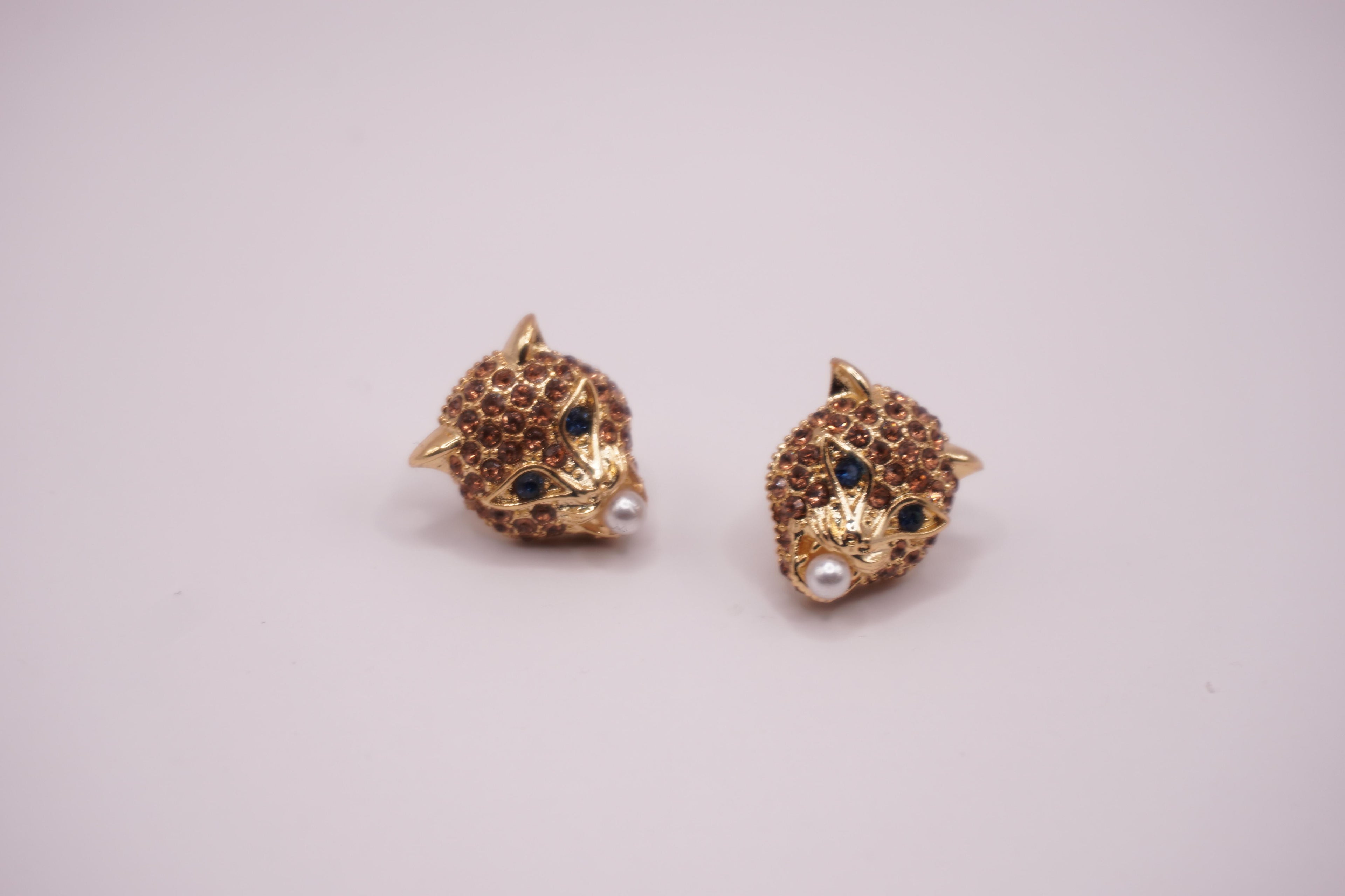Golden Fox Earrings