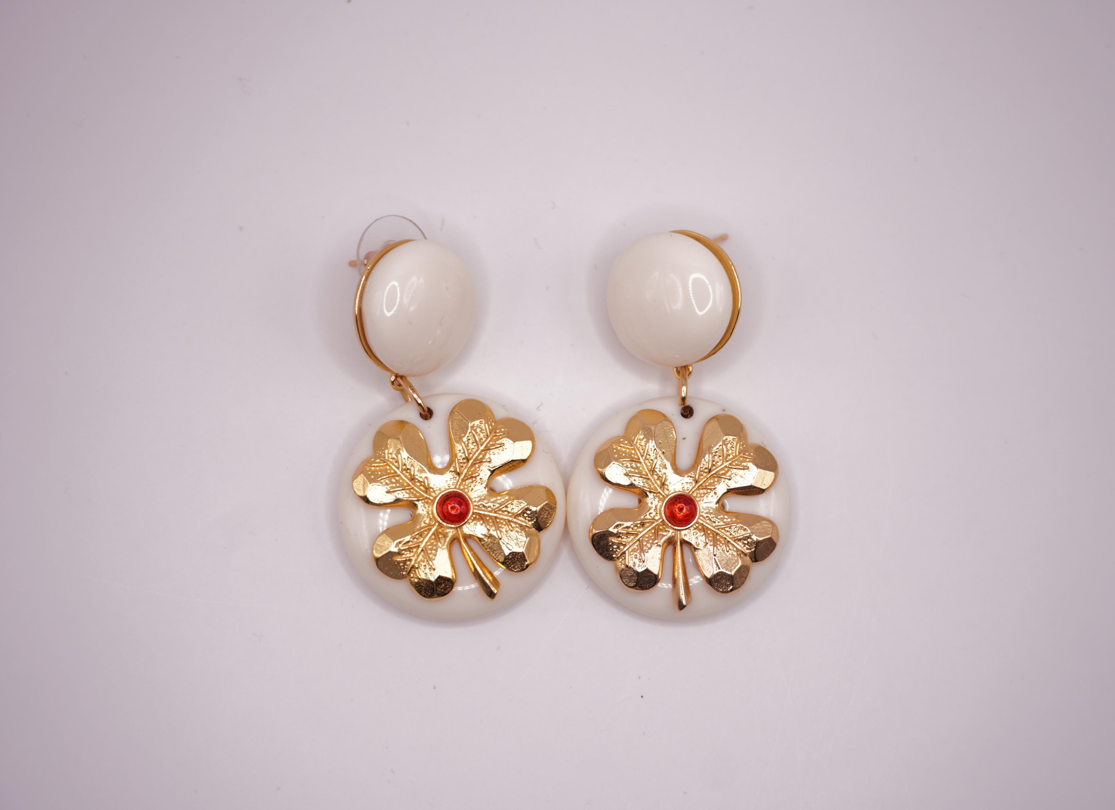 Golden Leaf Earrings