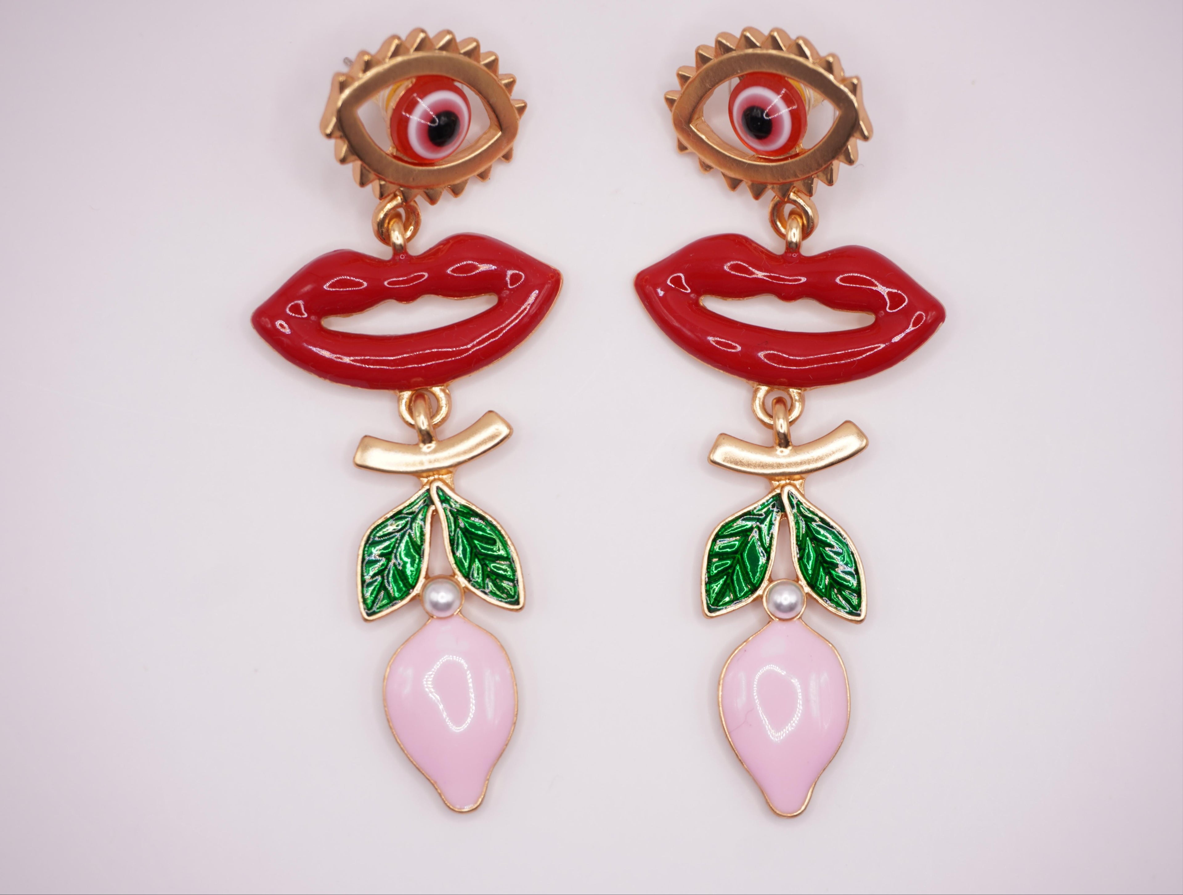 Pop Art Lips Earrings