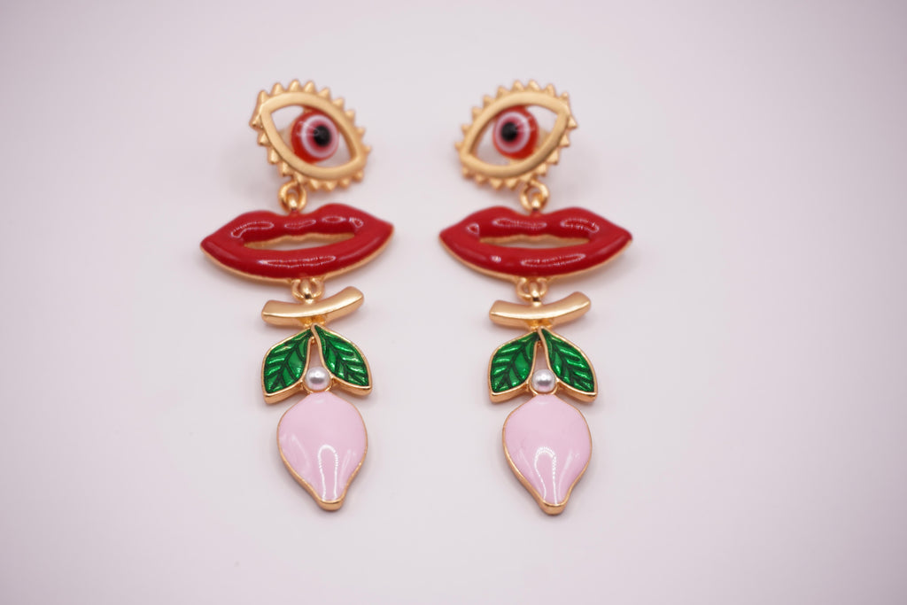 Pop Art Lips Earrings