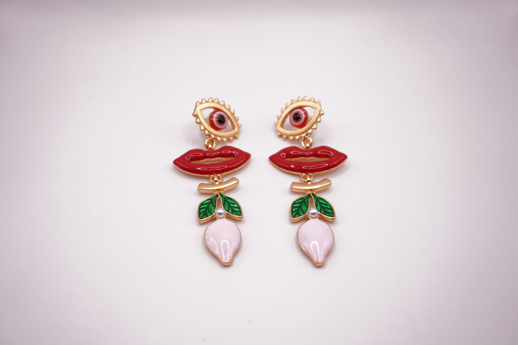 Pop Art Lips Earrings