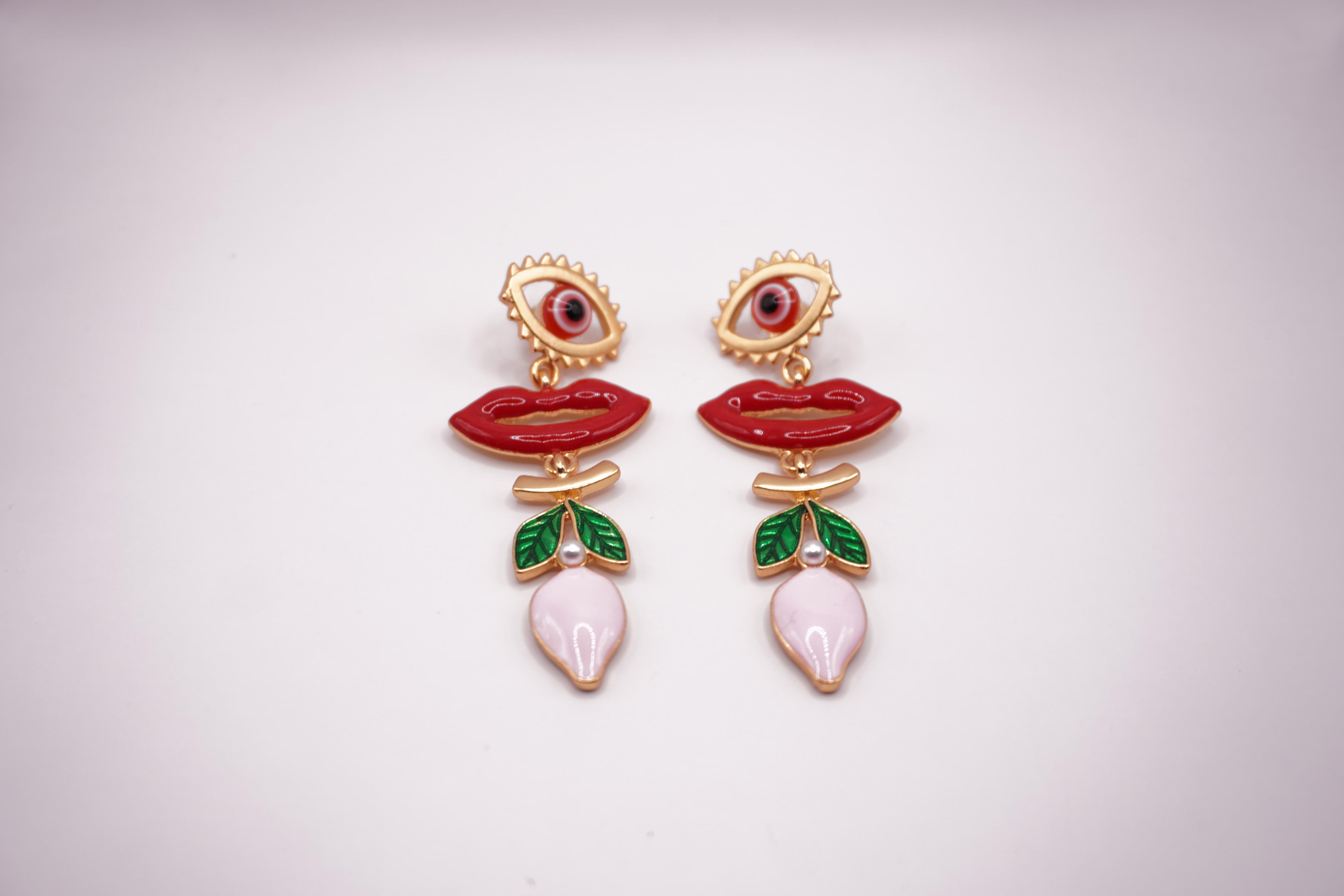 Pop Art Lips Earrings