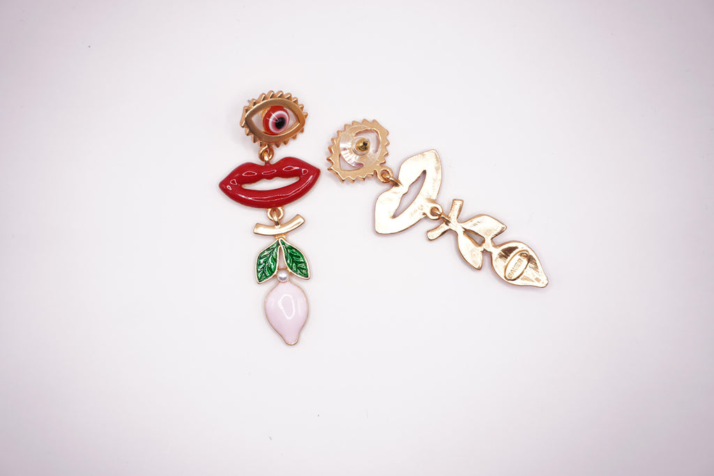 Pop Art Lips Earrings
