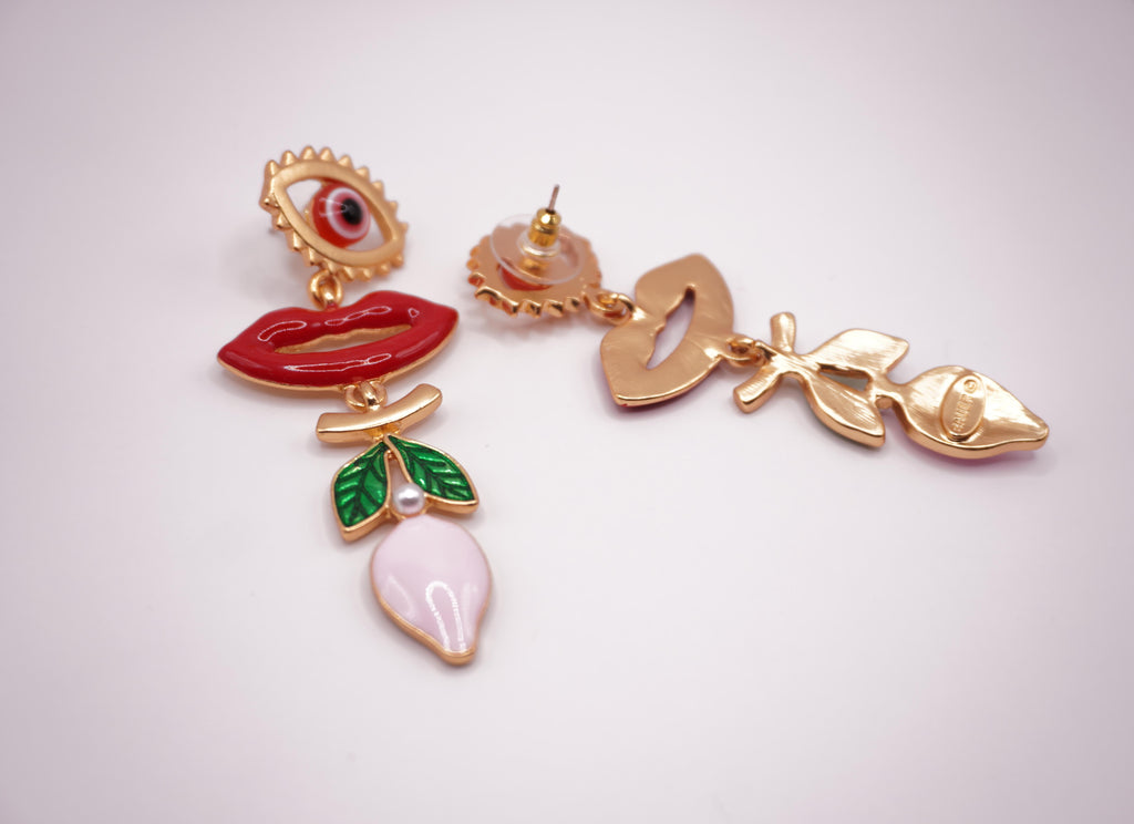 Pop Art Lips Earrings