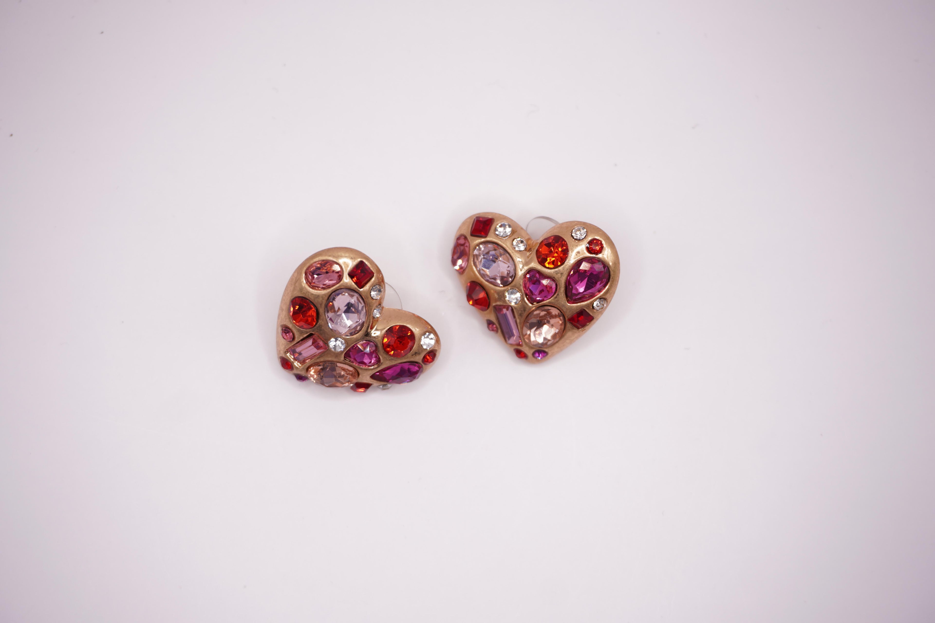 Gem Heart Studs