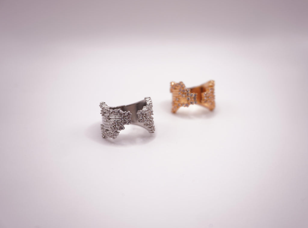 Butterfly Crystal Rings