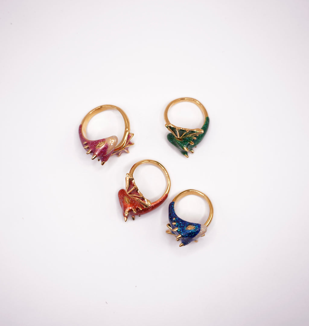 Galaxy Heart Rings