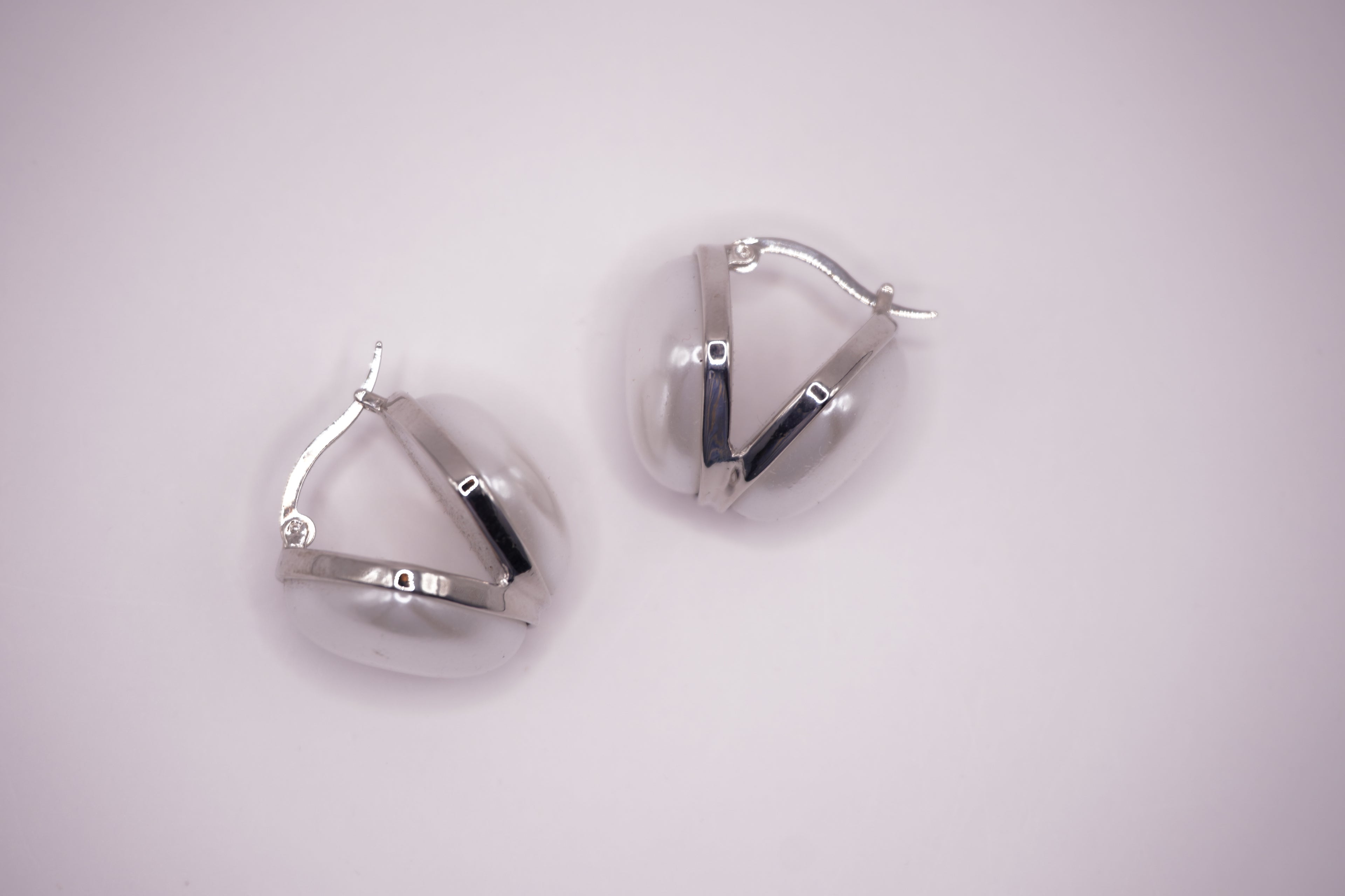 Pearl Heart Earrings