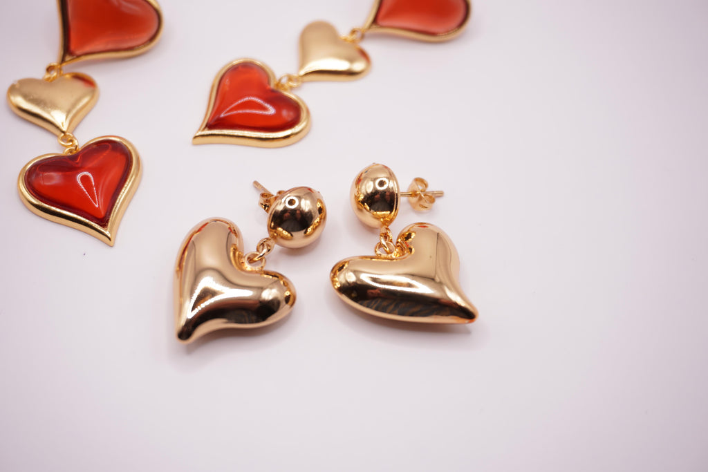 Abstract Heart Drops