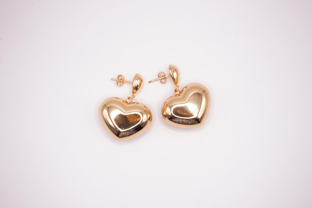 Gold Heart Drops