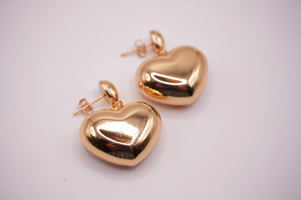 Gold Heart Drops