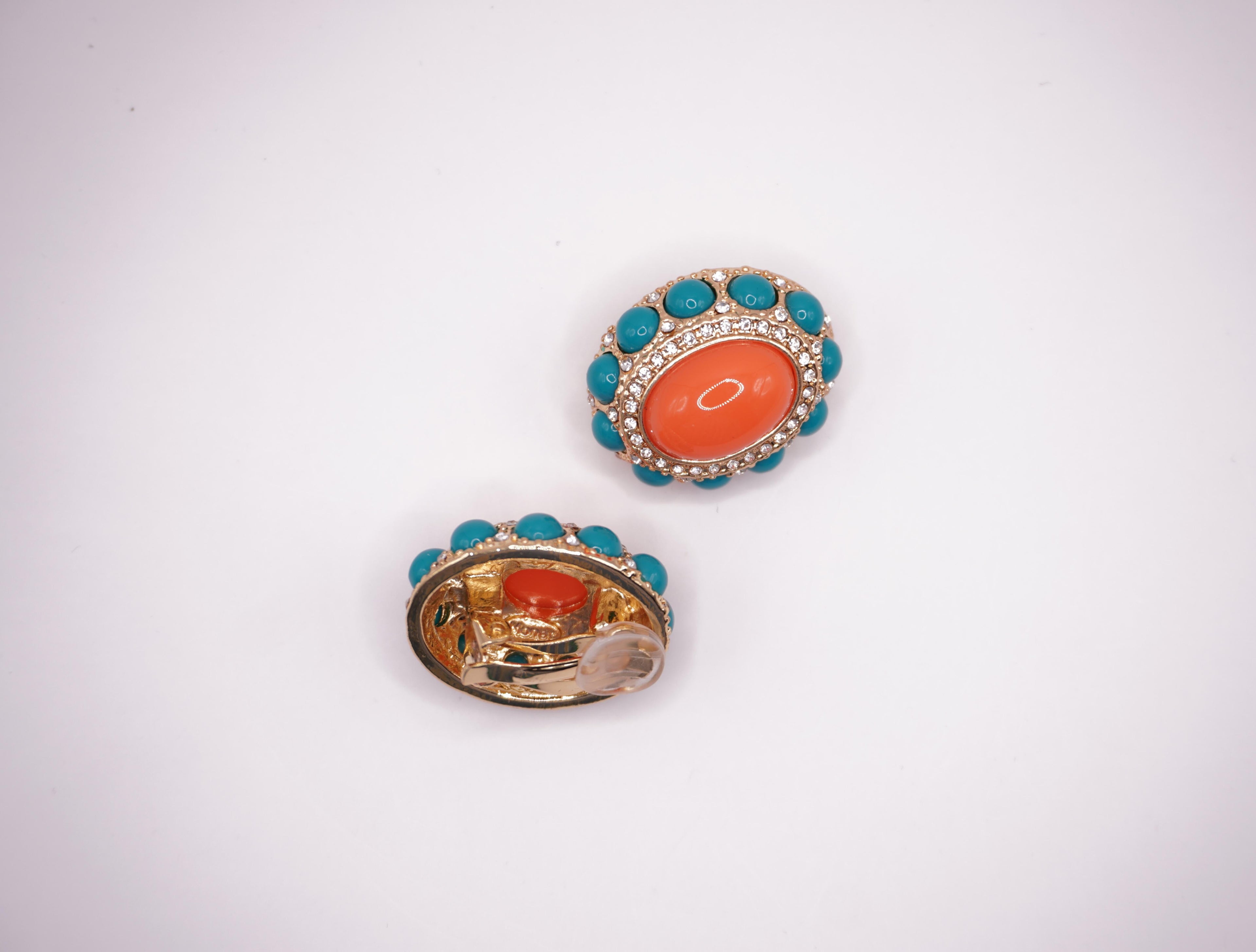 Turquoise Coral Clip