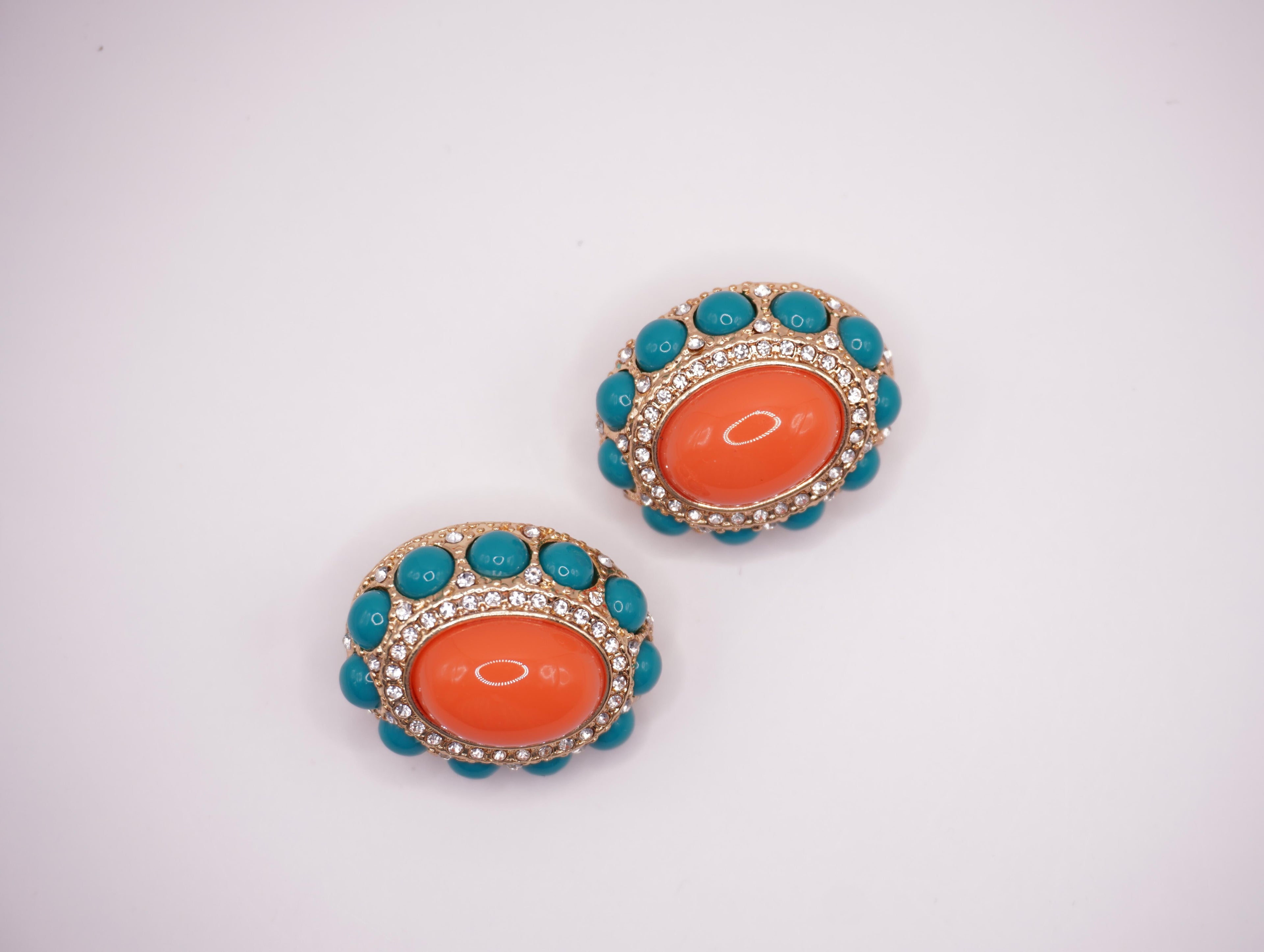 Turquoise Coral Clip