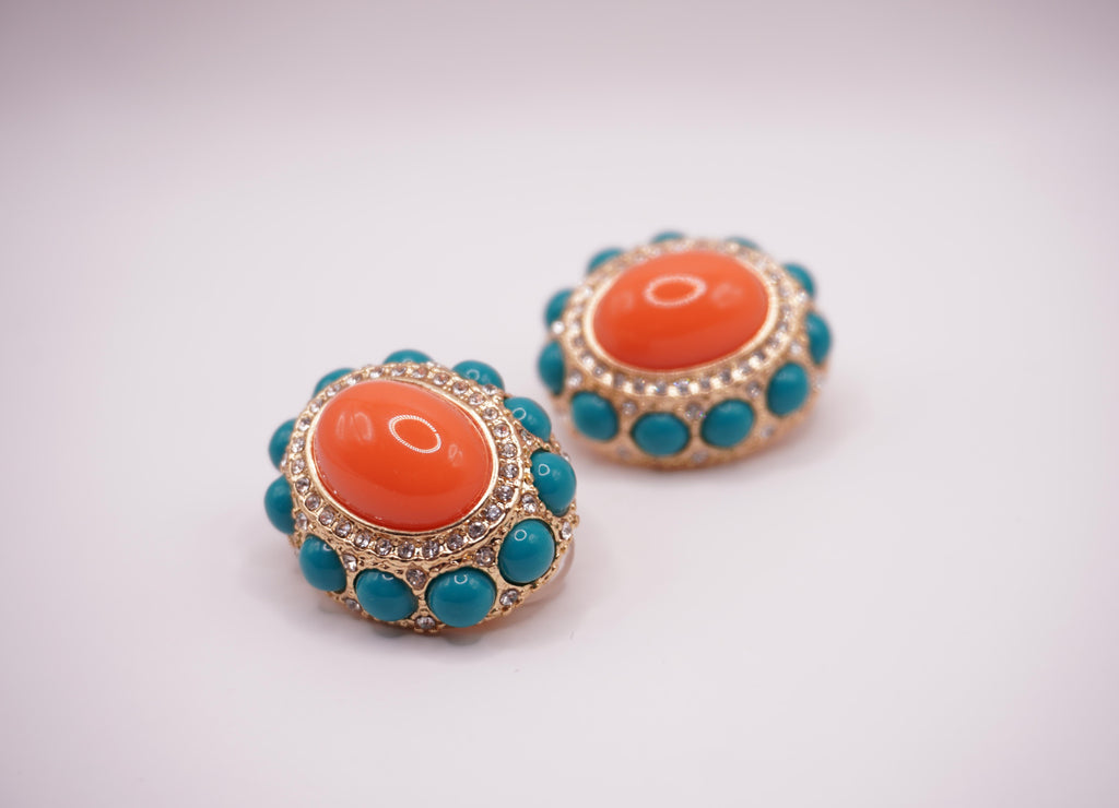 Turquoise Coral Clip