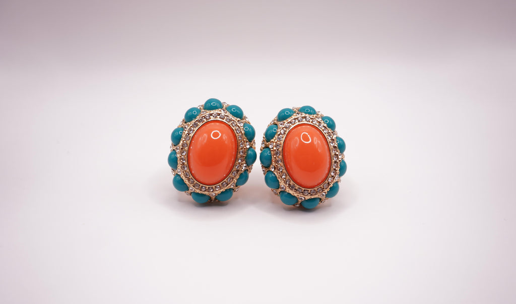 Turquoise Coral Clip