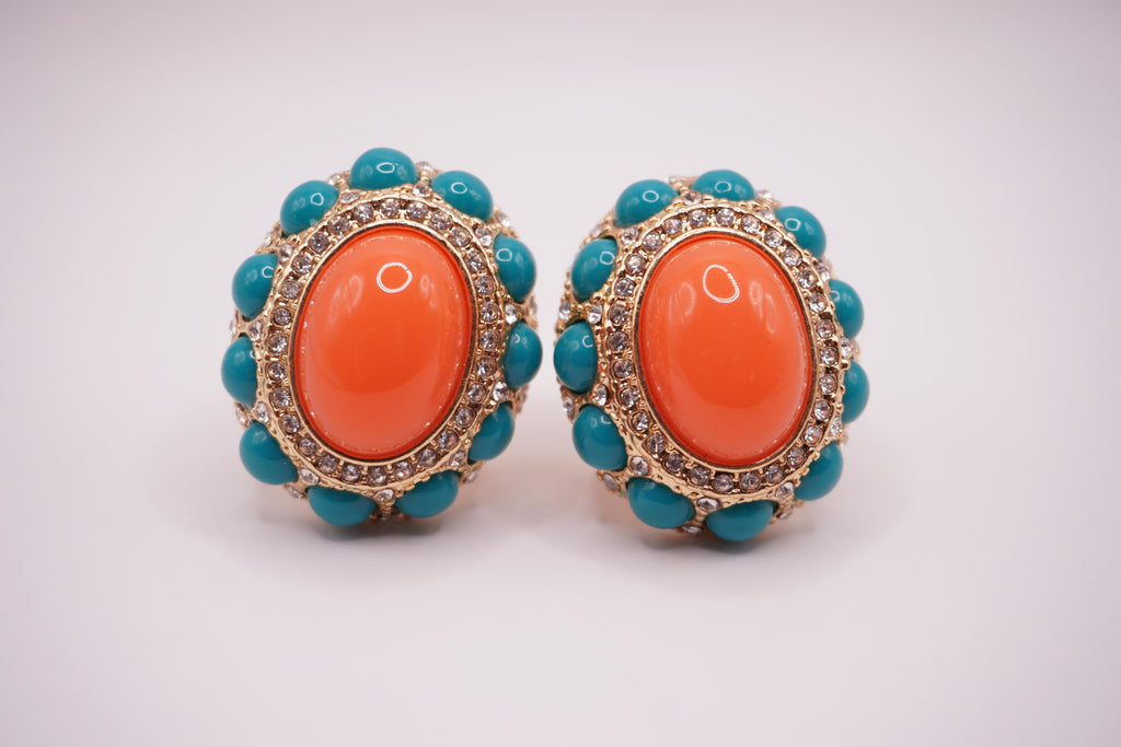 Turquoise Coral Clip