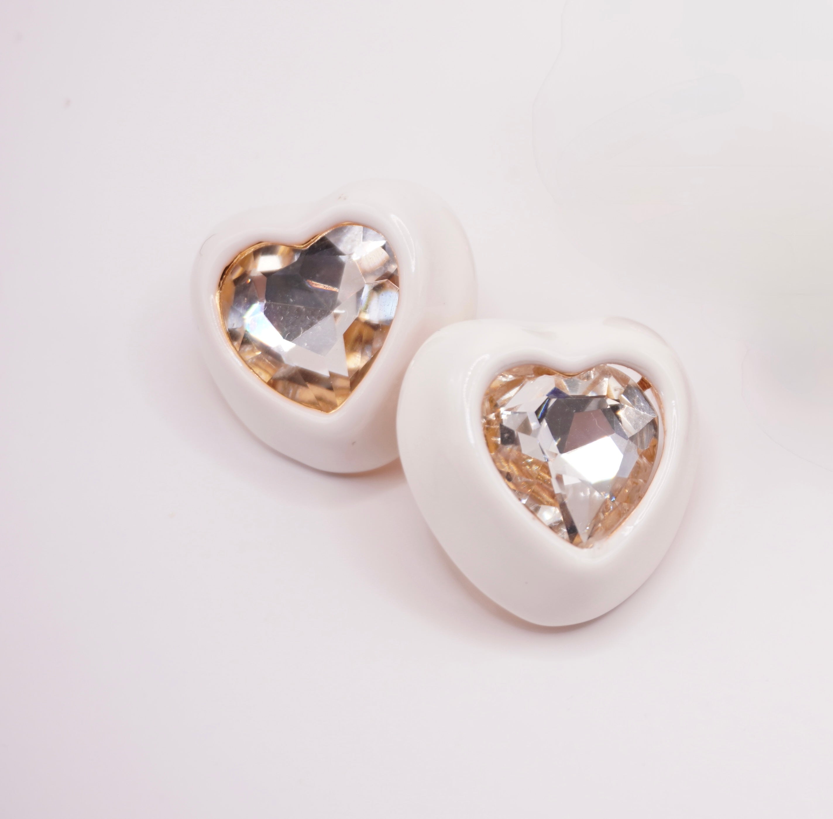 Heart Gem Studs