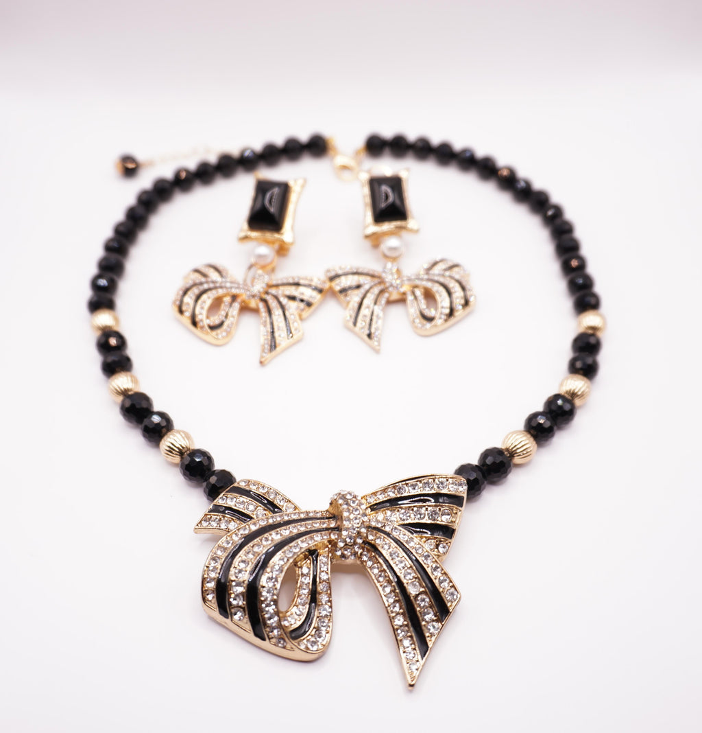 Black Bow Set
