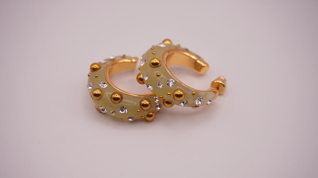 Gem Hoop Earrings