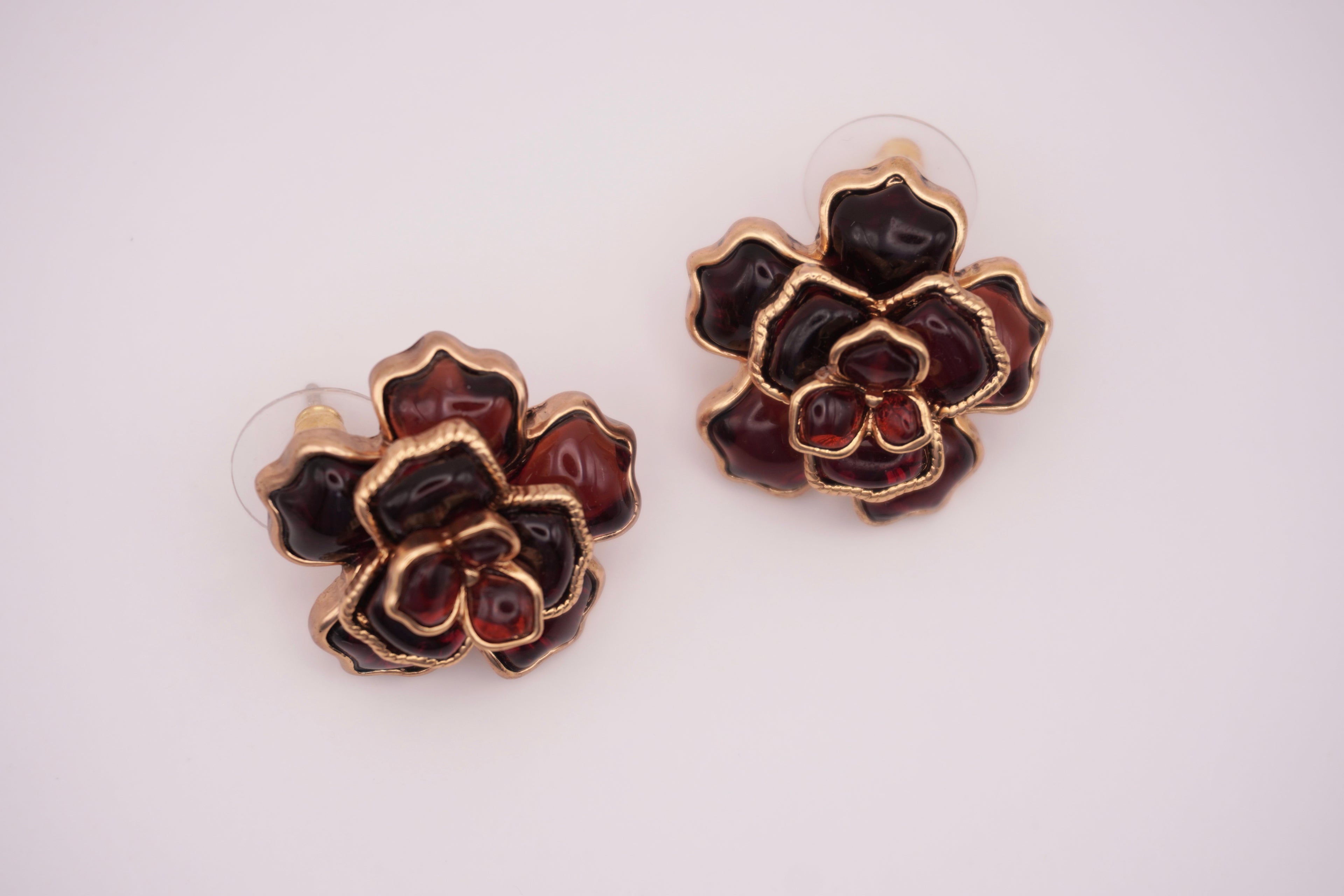 Burgundy Bloom Earrings