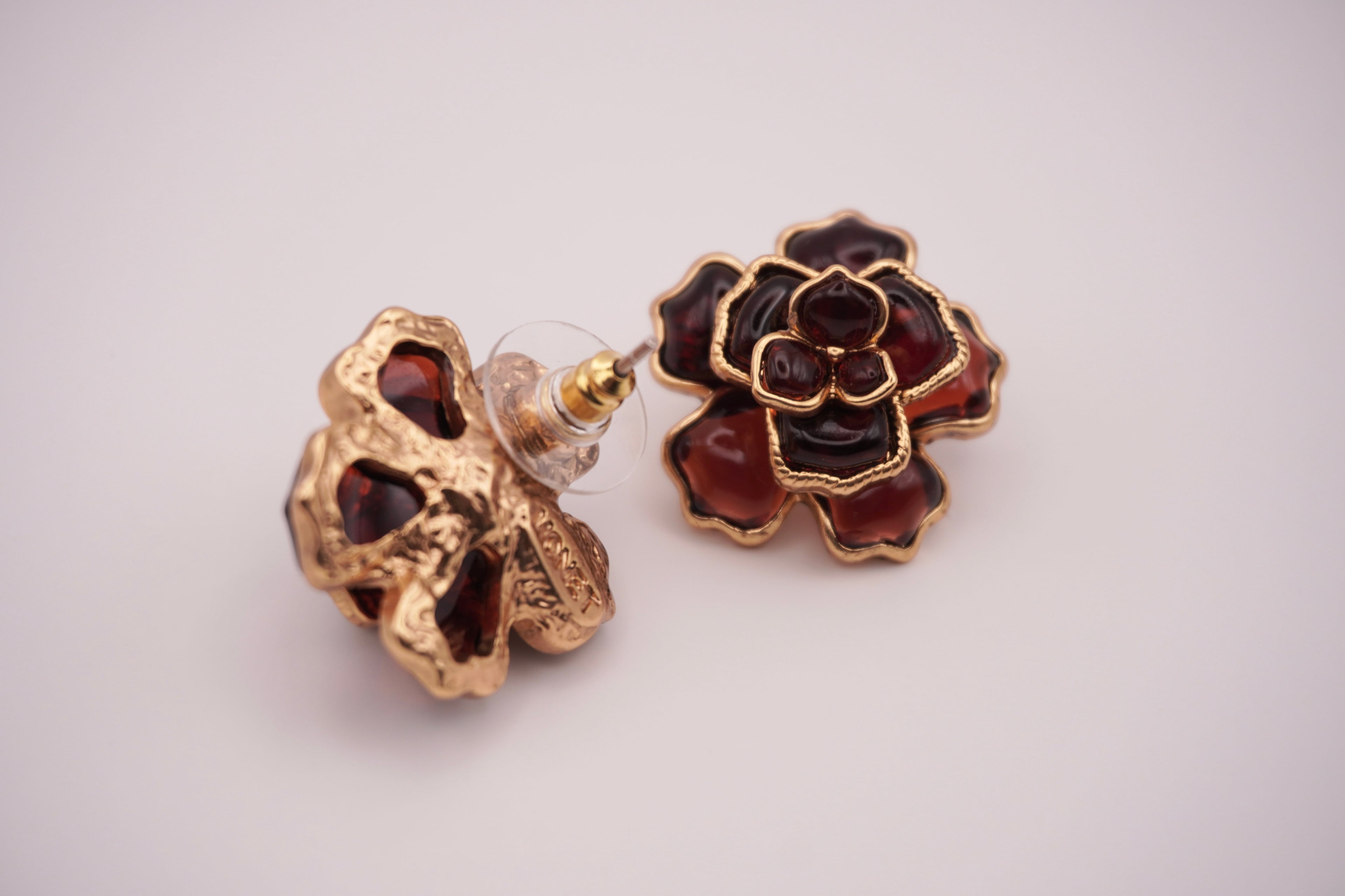 Burgundy Bloom Earrings