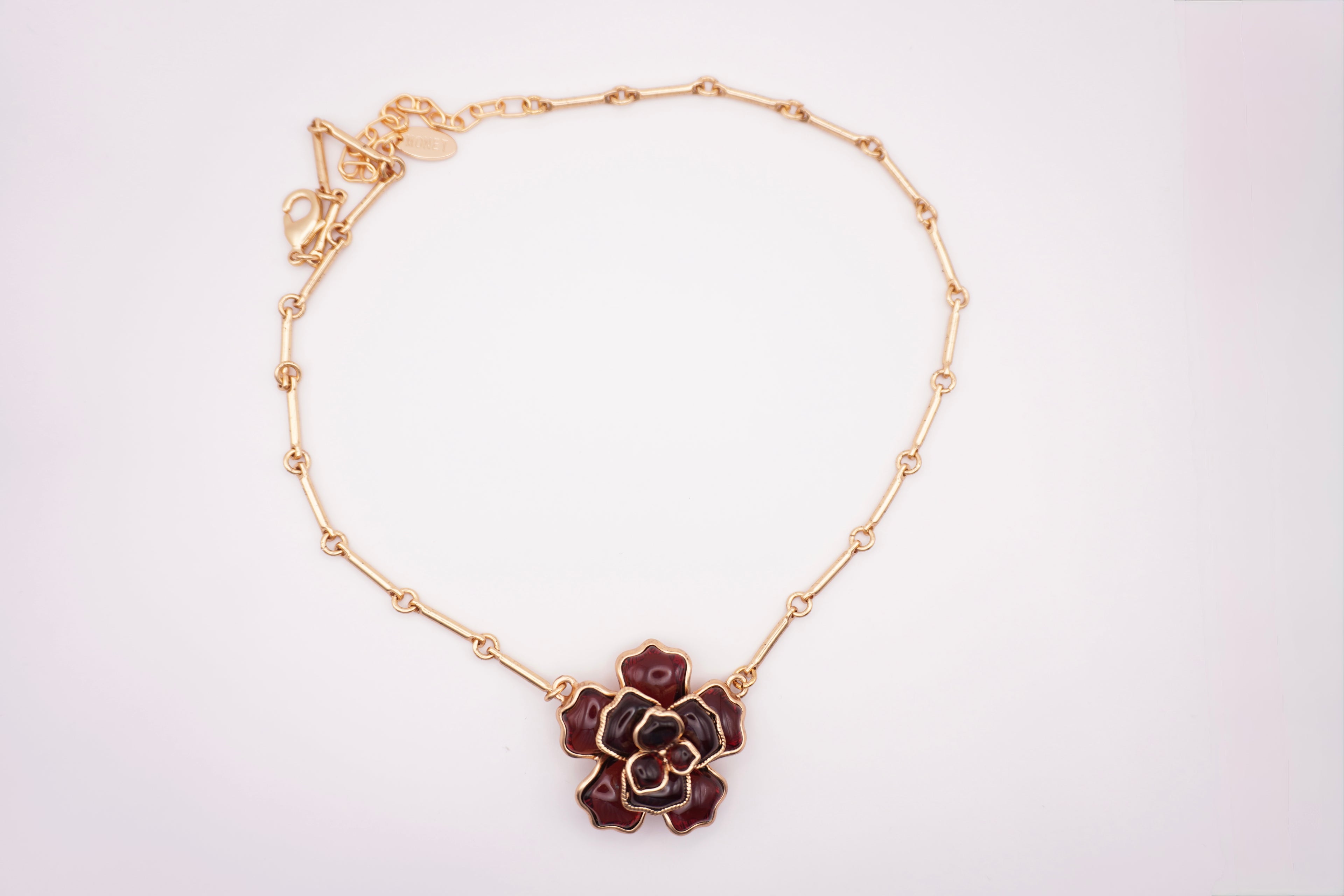 Burgundy Bloom Necklace