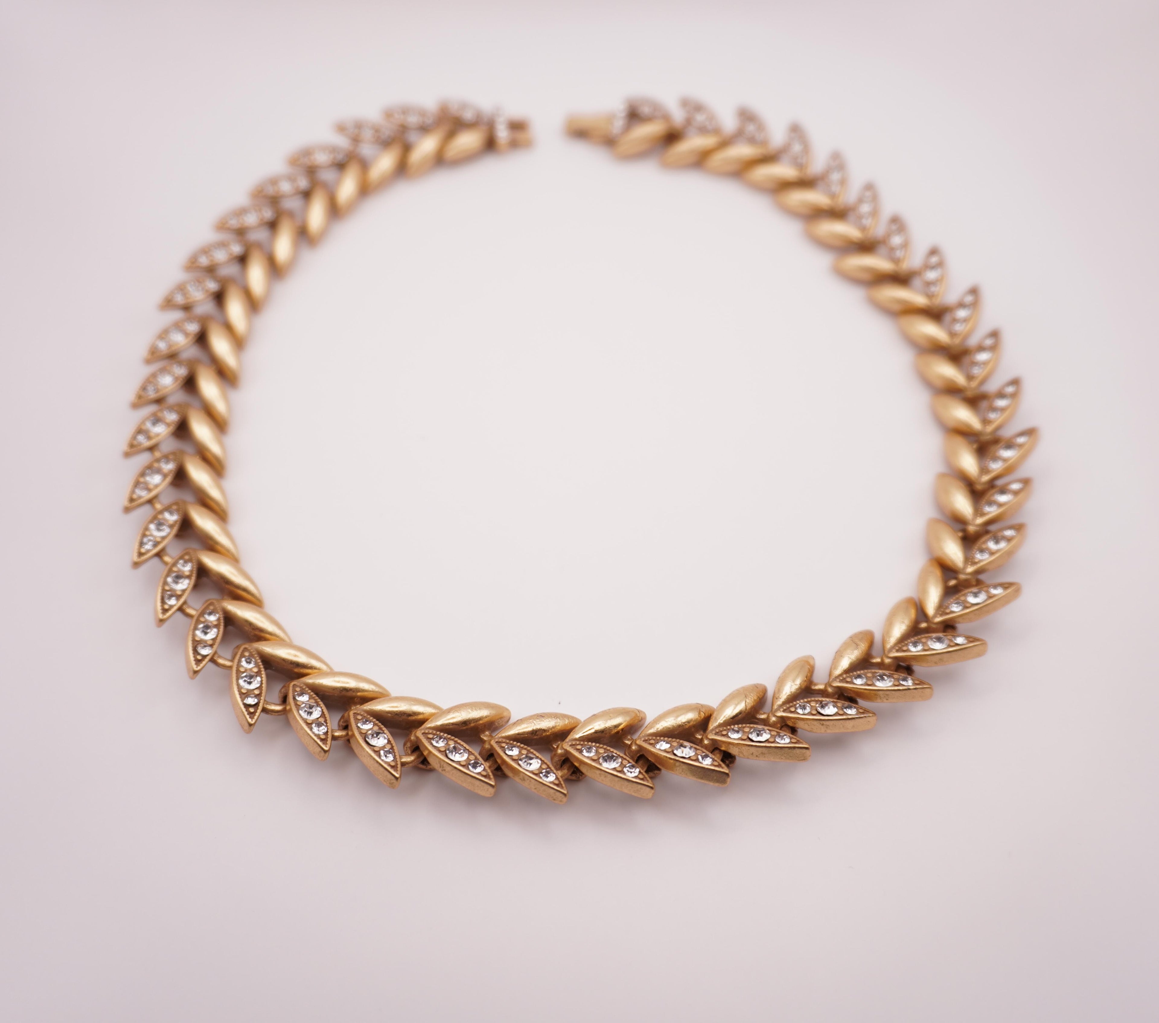 Laurel Crystal Necklace