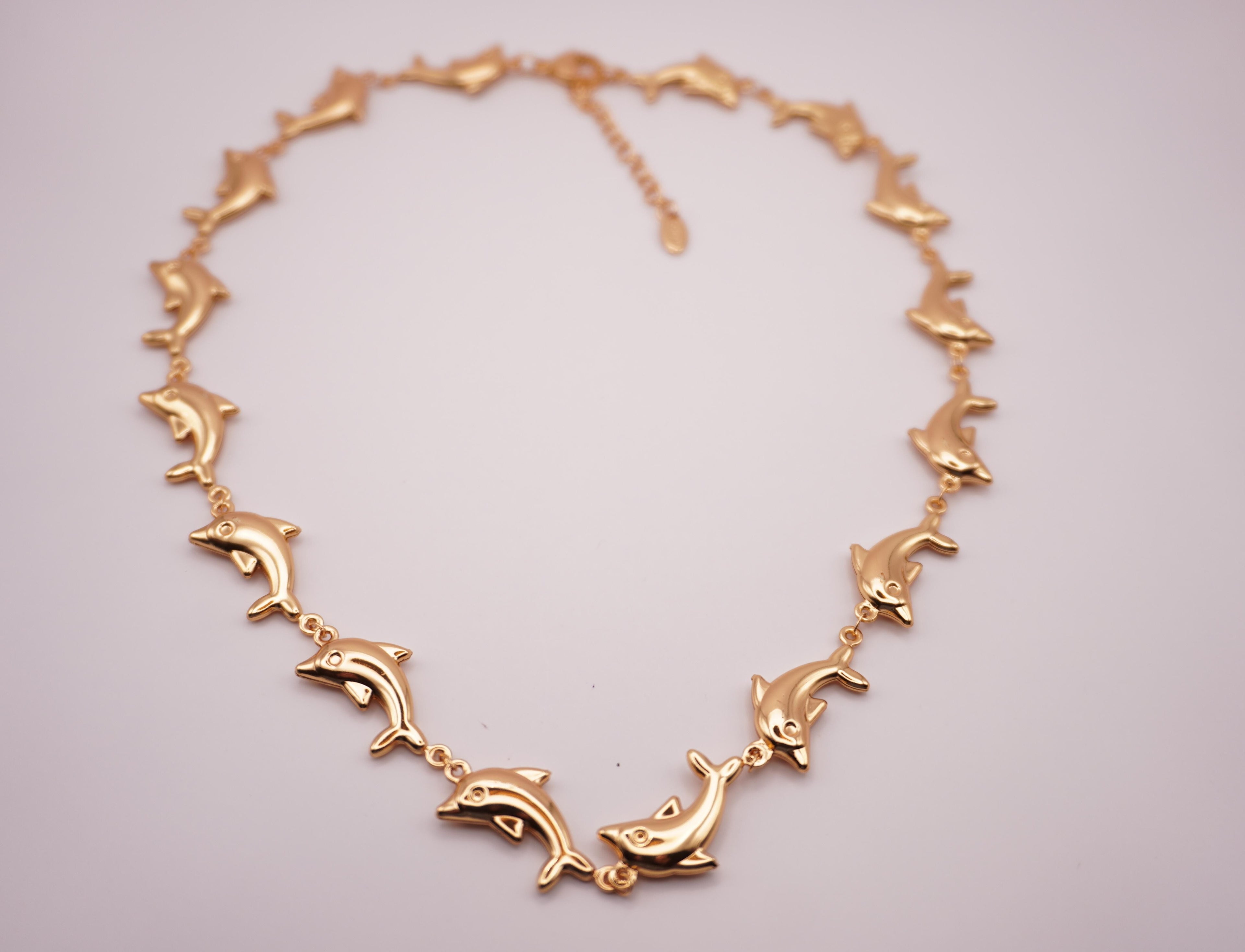 Dolphin Link Necklace